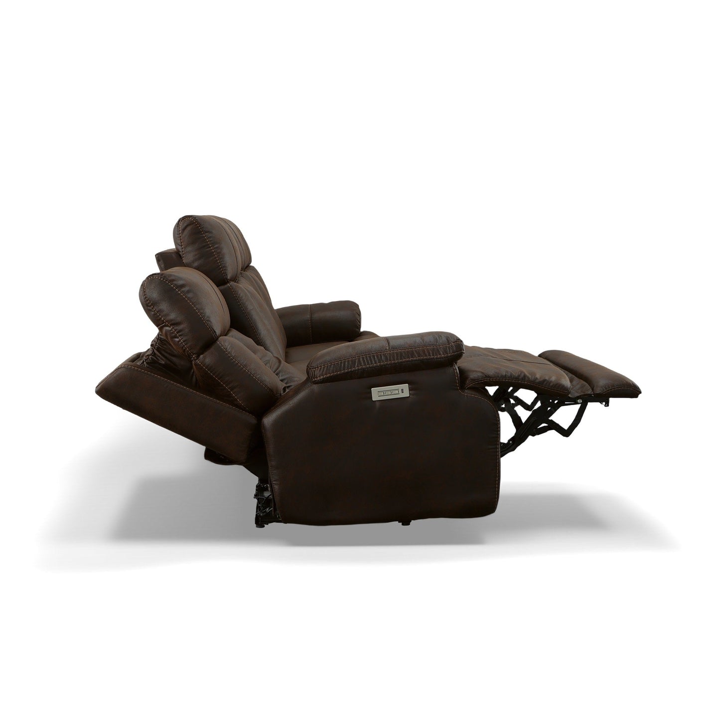 Canapé inclinable électrique Clive avec appuis-tête et soutien lombaire électriques par Flexsteel - 88 x 43 x 41
