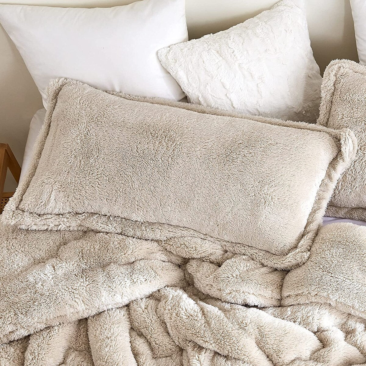 La taie d'oreiller originale en peluche Coma Inducer® - Sable blanc