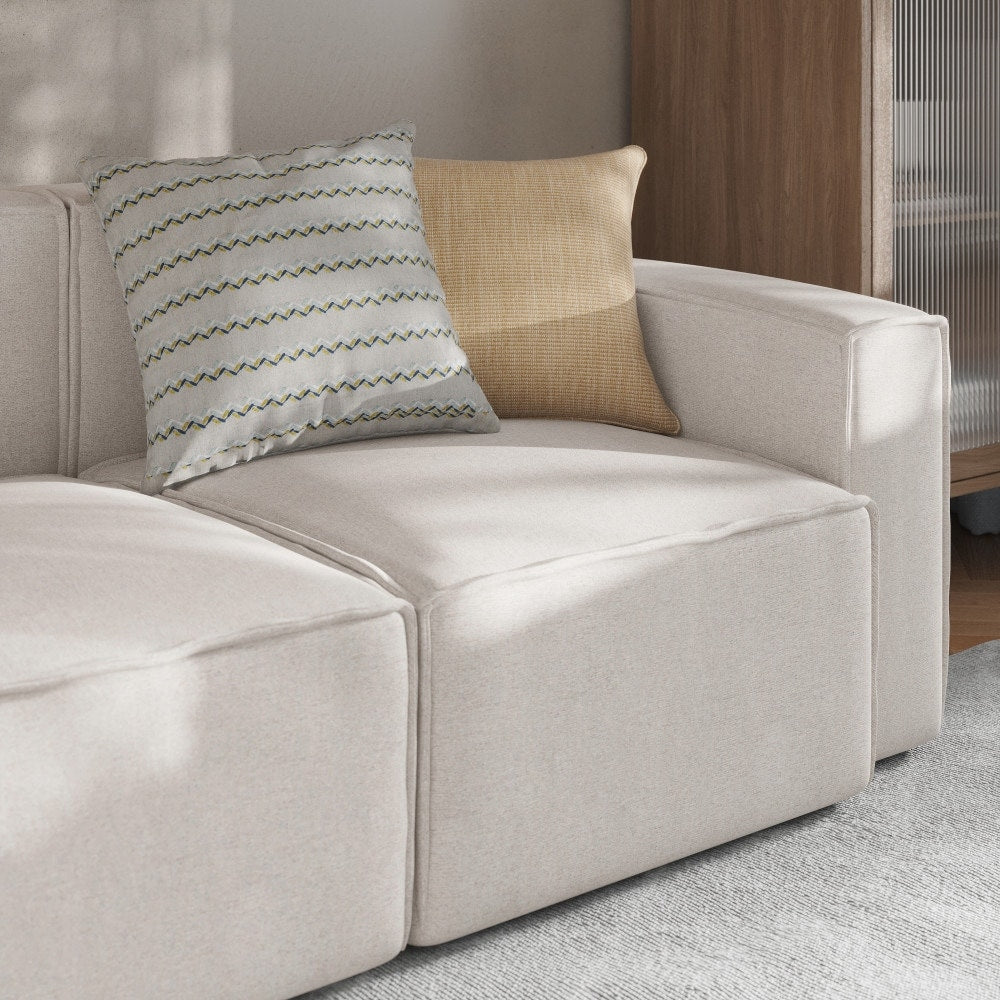 Canapé sectionnel modulaire contemporain avec accoudoirs côté droit