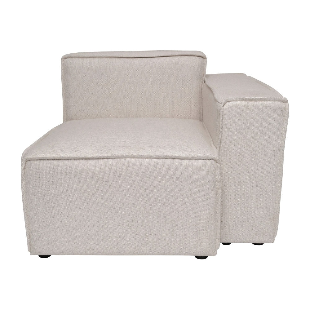 Canapé sectionnel modulaire contemporain avec accoudoirs côté droit