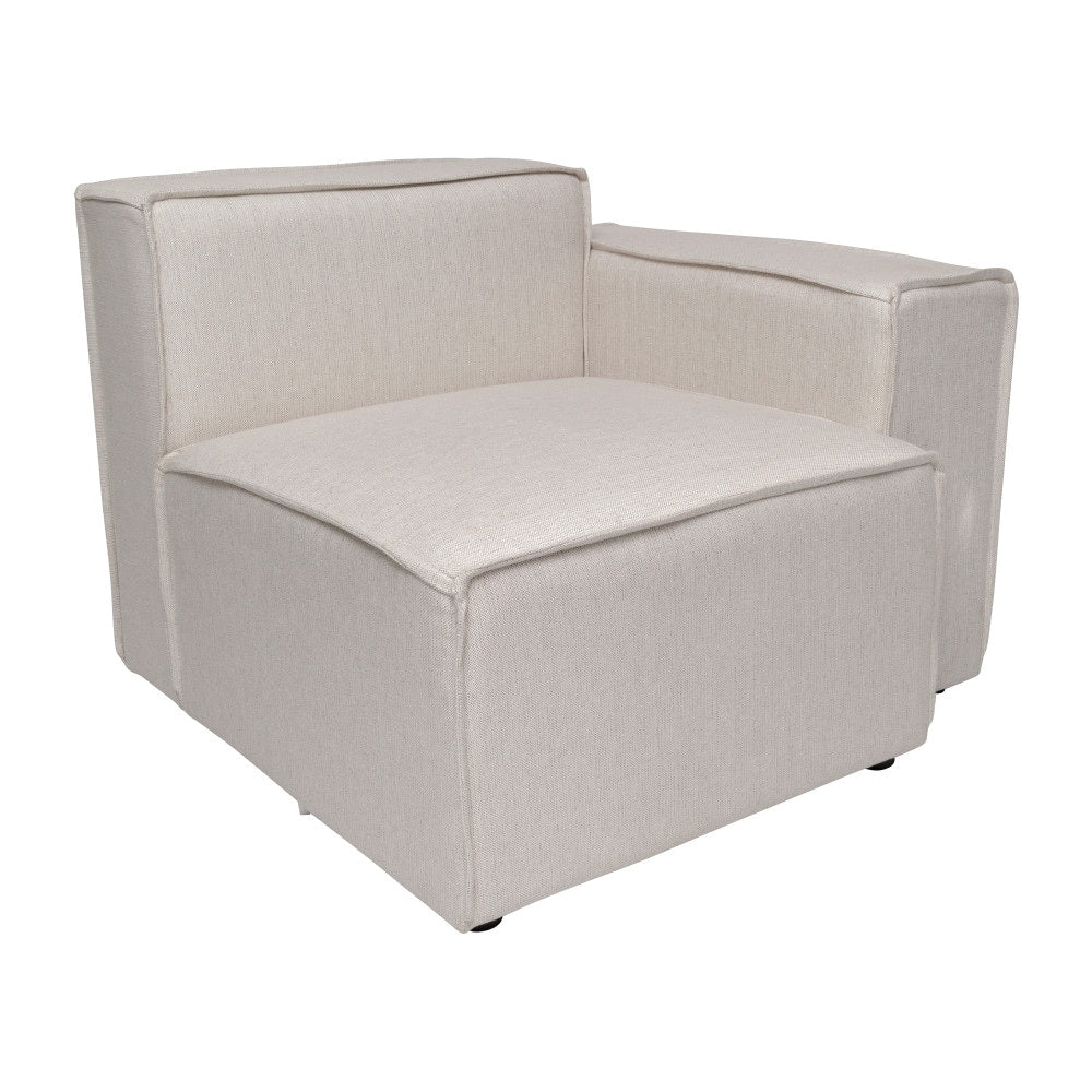 Canapé sectionnel modulaire contemporain avec accoudoirs côté droit