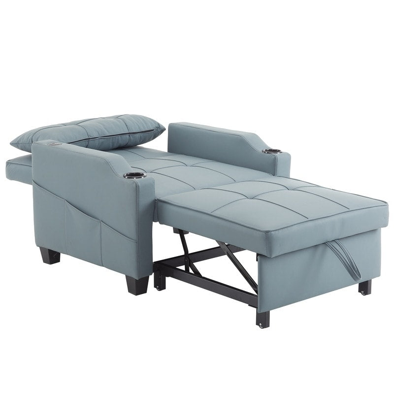 Fauteuil-lit, canapé-lit 3 en 1, fauteuil inclinable réglable, fauteuil, canapé, lit, linge de maison