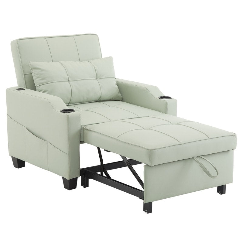 Fauteuil-lit, canapé-lit 3 en 1, fauteuil inclinable réglable, fauteuil, canapé, lit, linge de maison