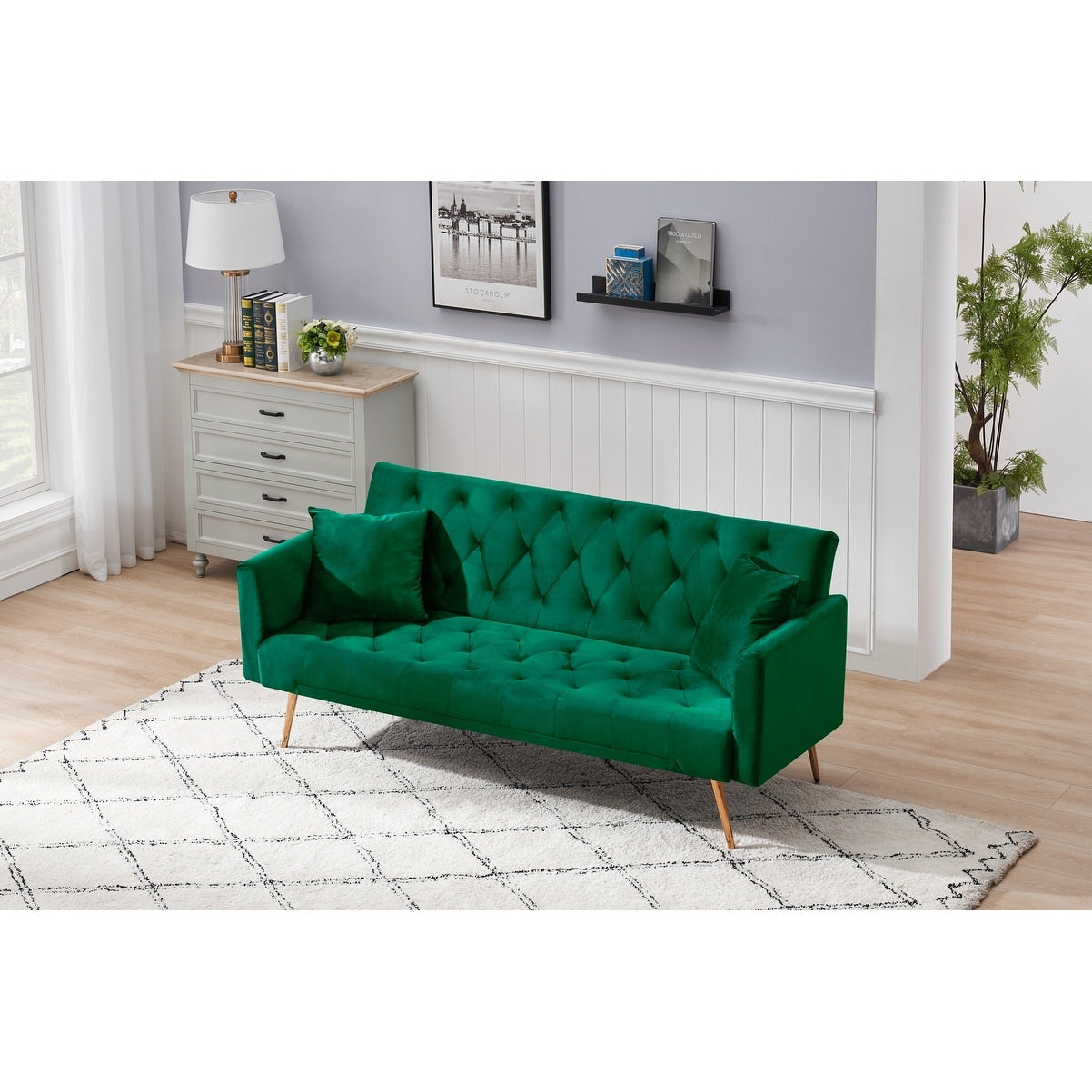 Canapé-lit convertible double pliable pour salon