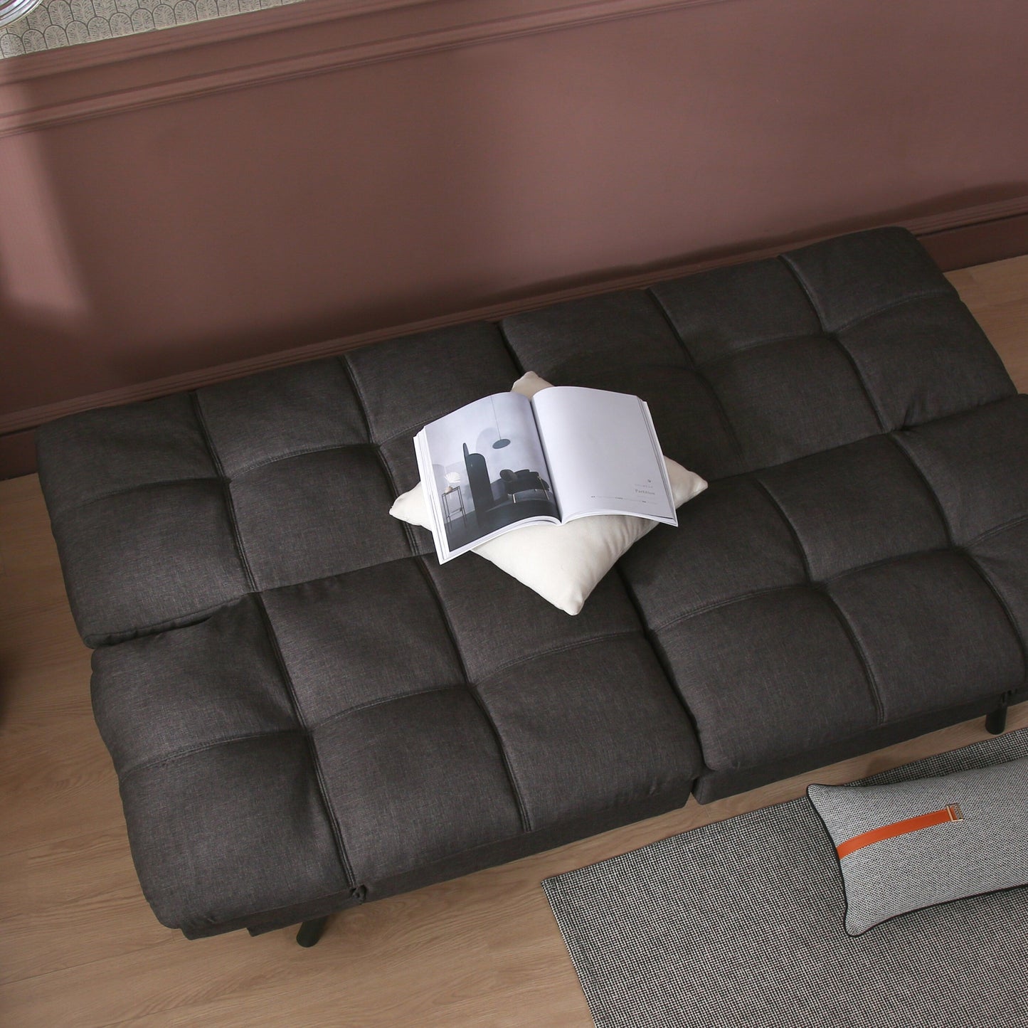 Canapé-lit futon convertible, canapé-lit pliant moderne