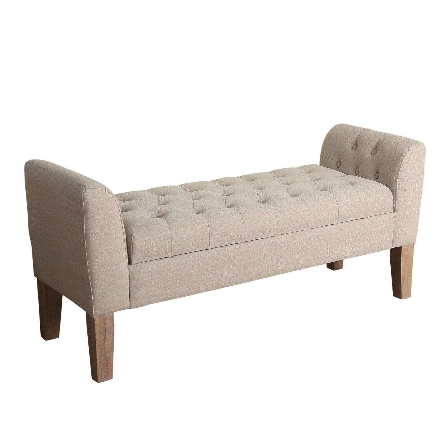 Banc de rangement capitonné Chugach de Copper Grove Sand Dune
