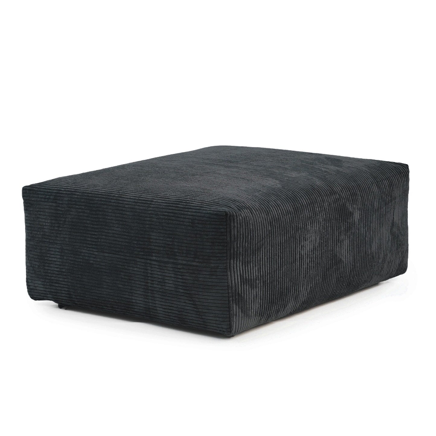 Canapé-lit ottoman en velours côtelé