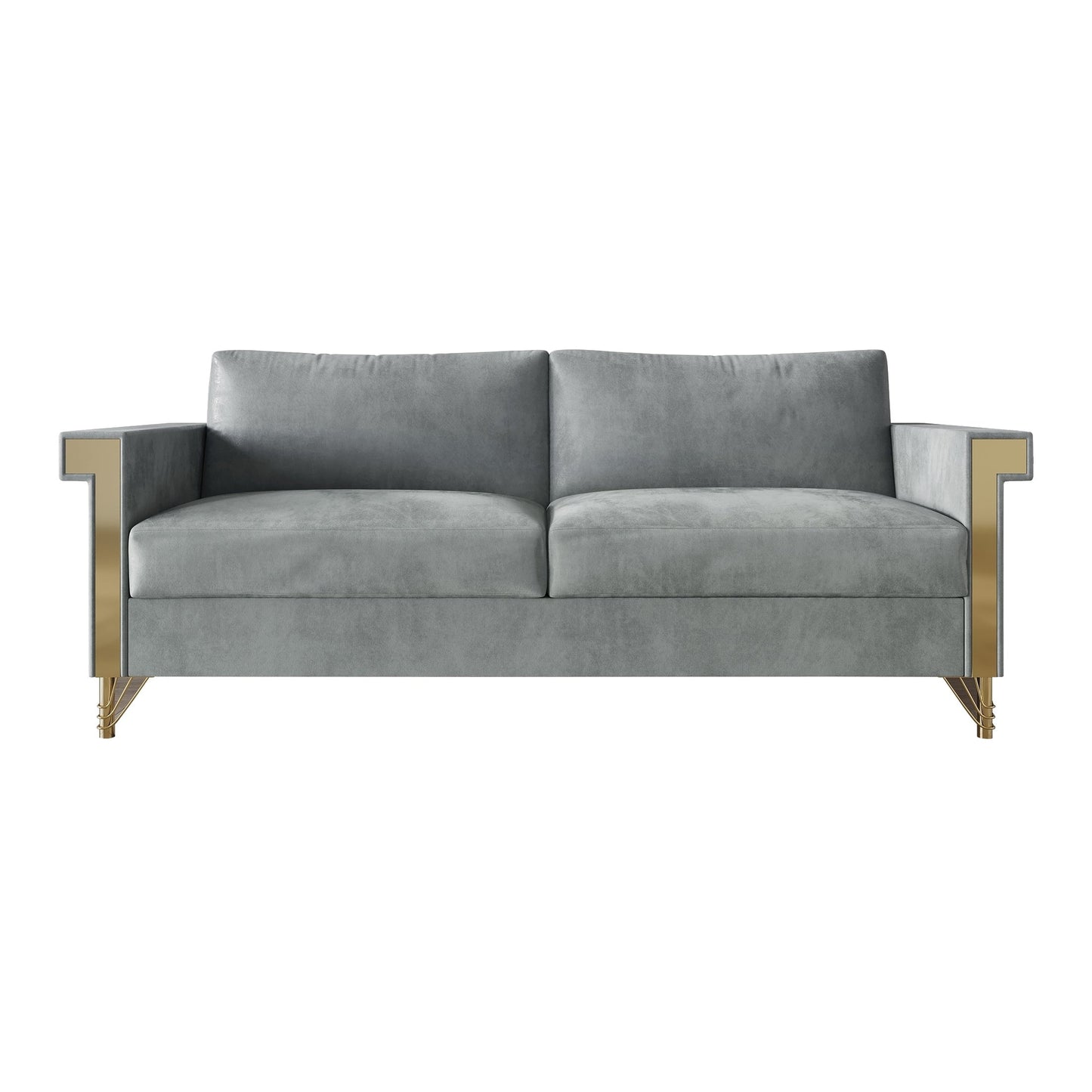Canapé luxueux rembourré en velours CraftPorch