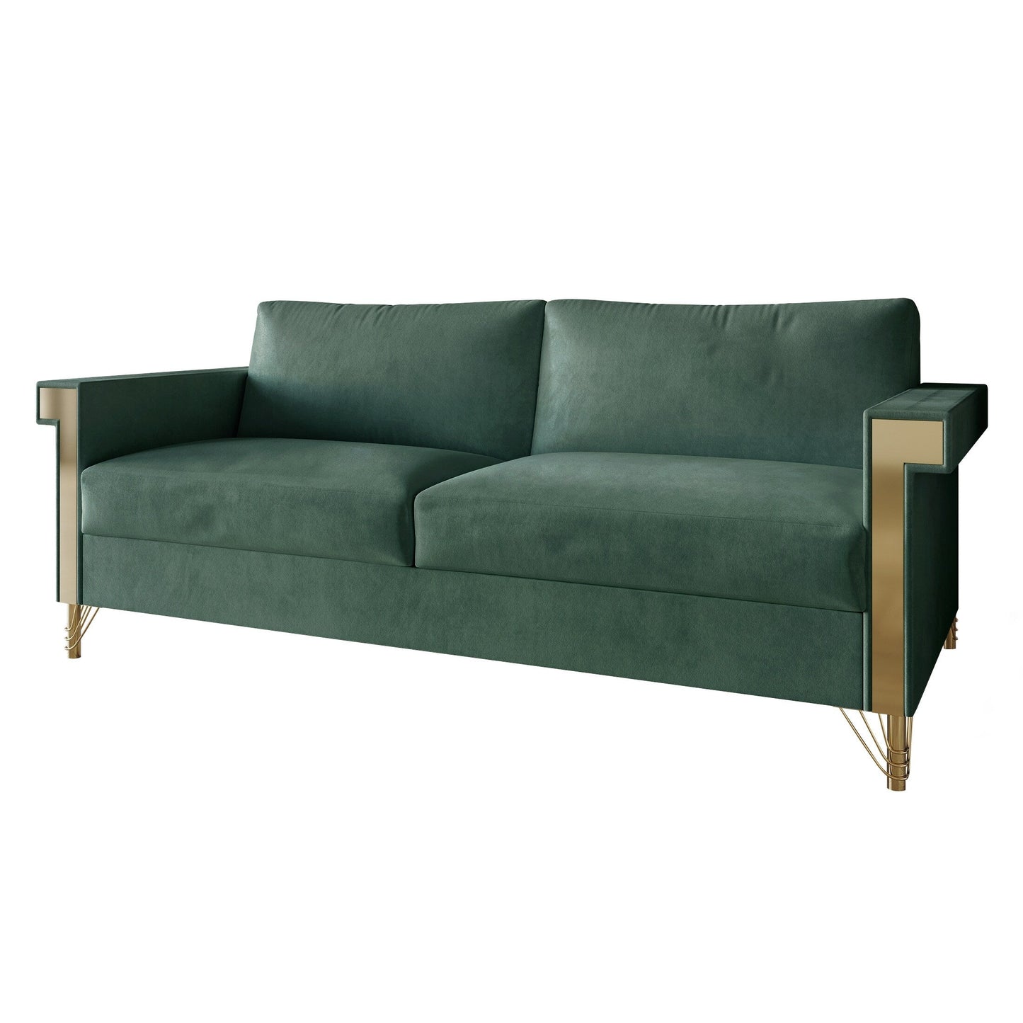 Canapé luxueux rembourré en velours CraftPorch
