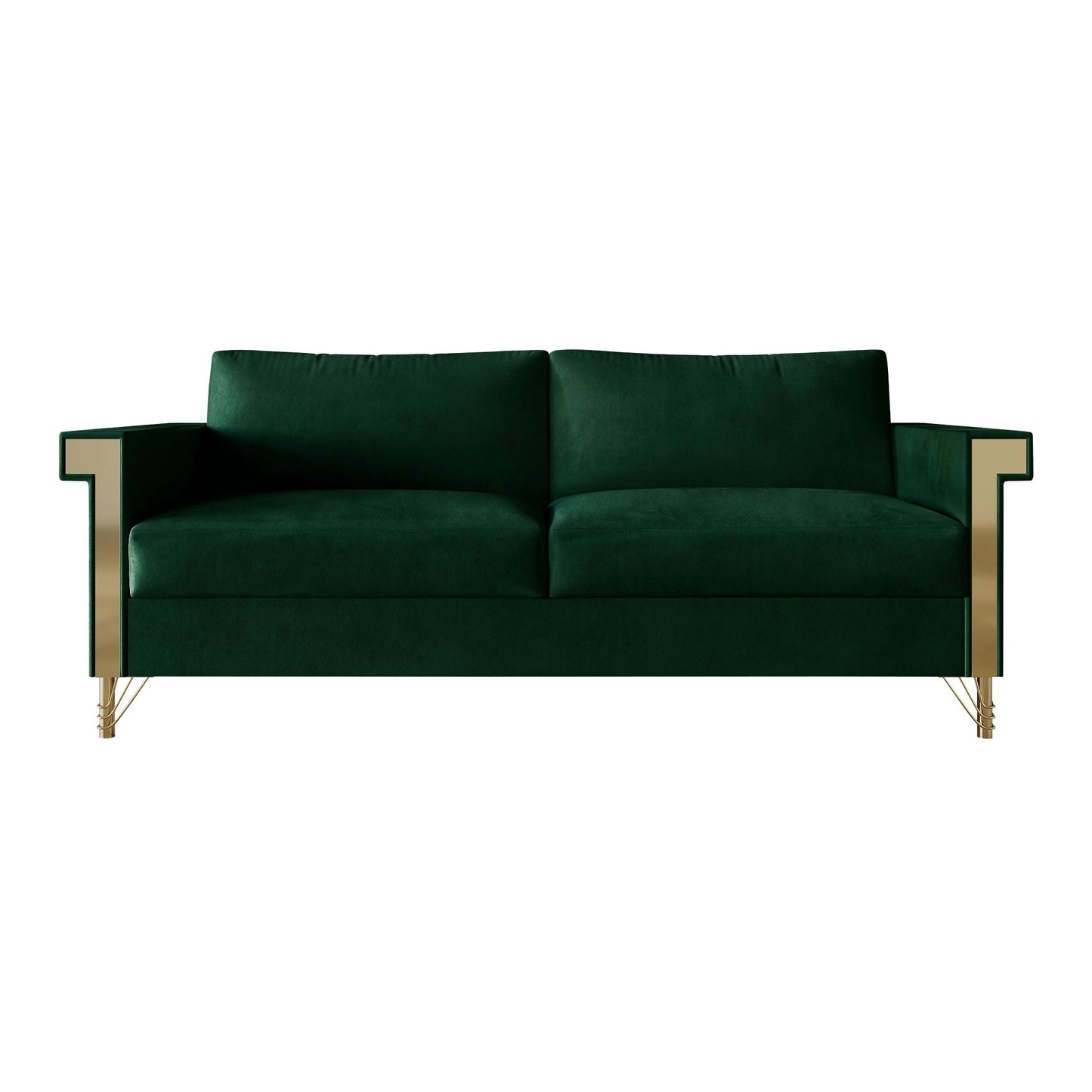 Canapé luxueux rembourré en velours CraftPorch