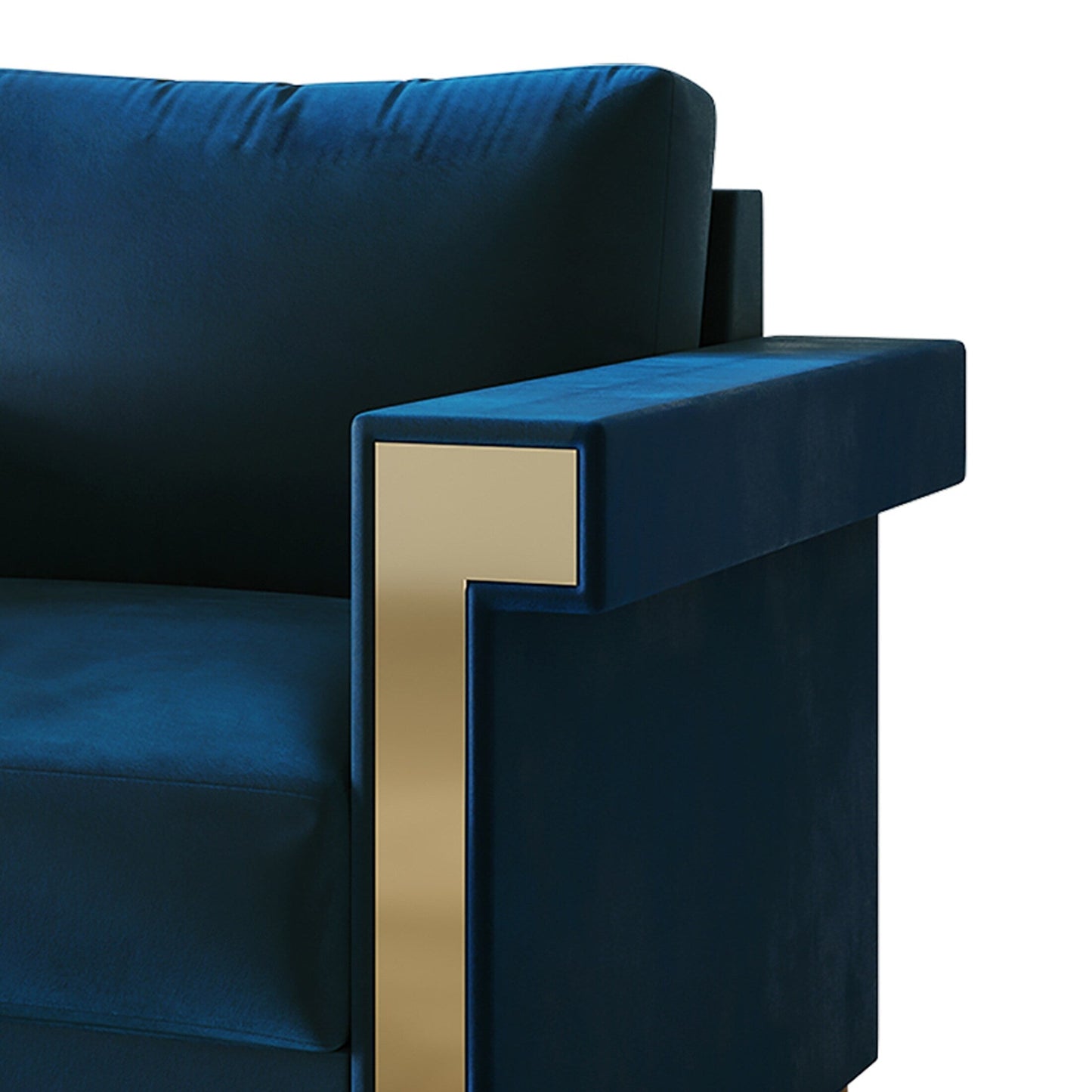 Canapé luxueux rembourré en velours CraftPorch