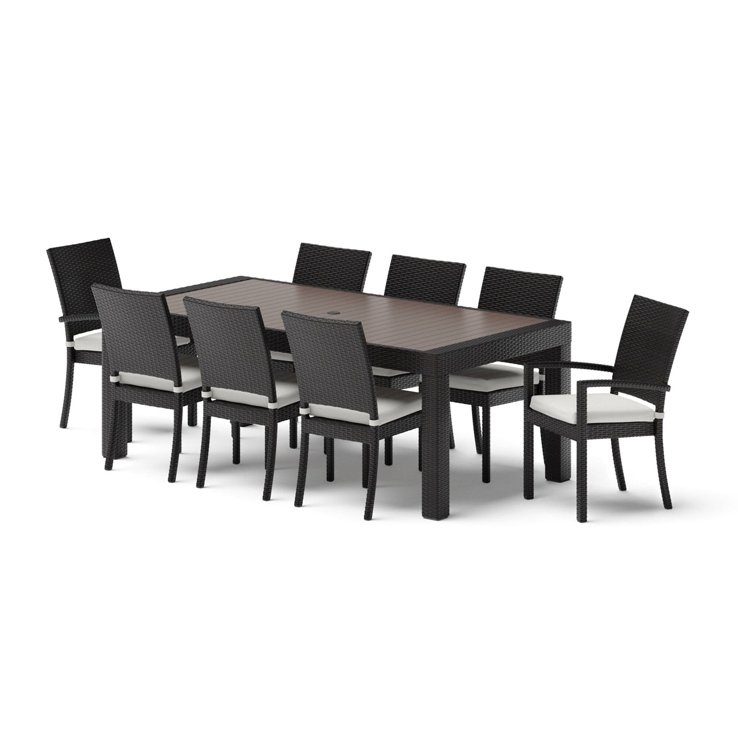 Ensemble de salle à manger d'extérieur Deco 9 pièces en aluminium