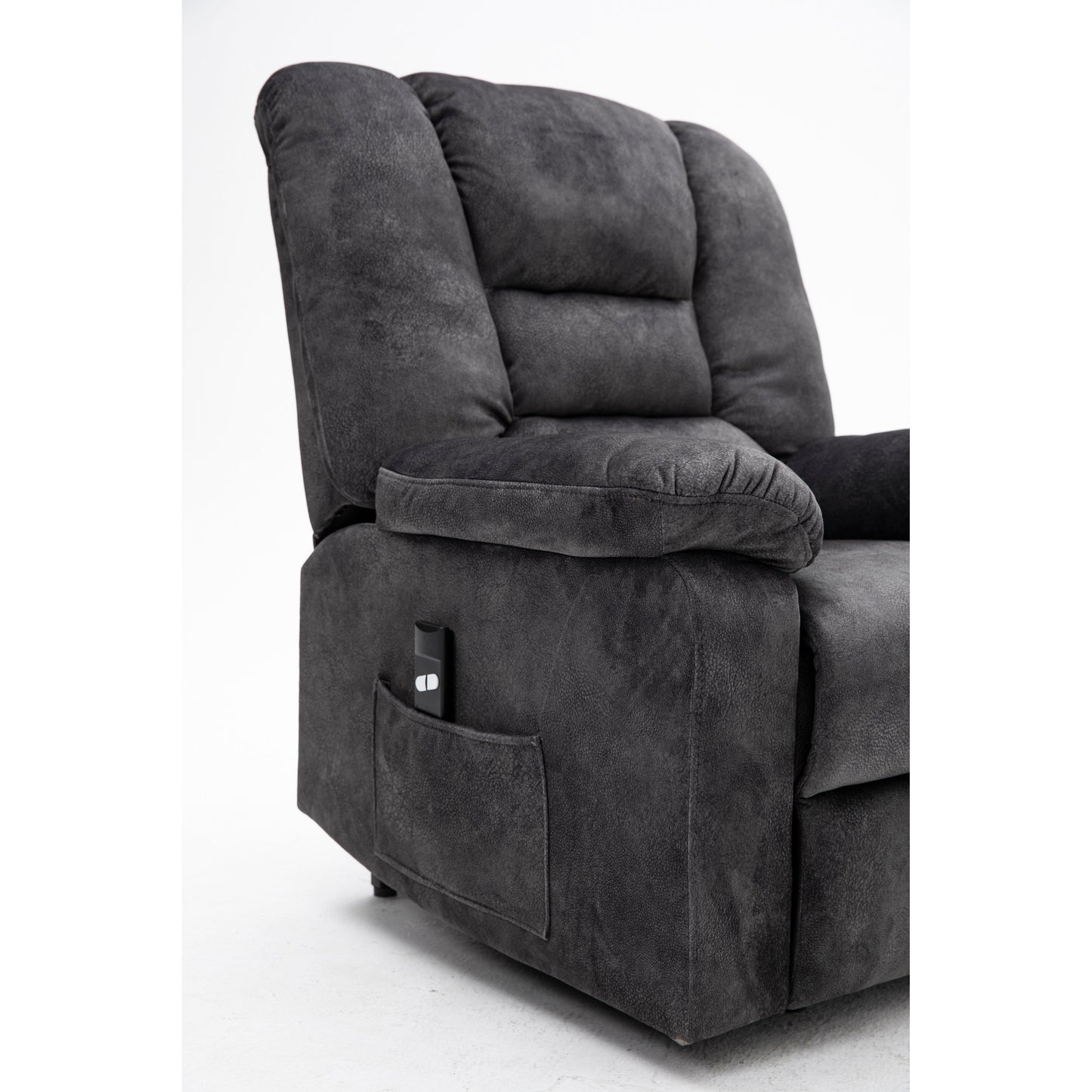 Fauteuil releveur électrique inclinable avec massage, chauffage et télécommande