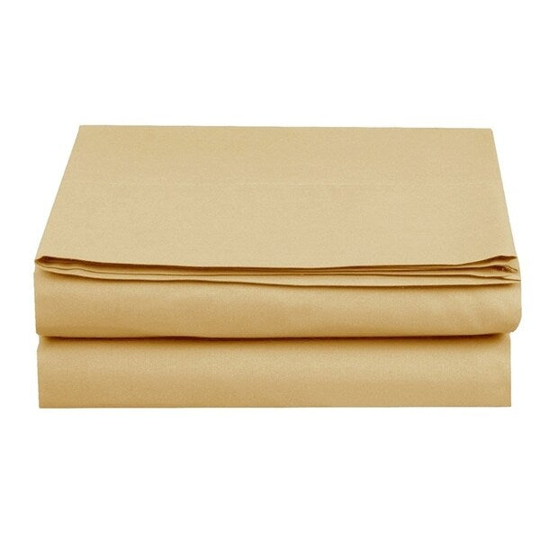 Drap plat ultra doux et infroissable, confort élégant, 100 % hypoallergénique