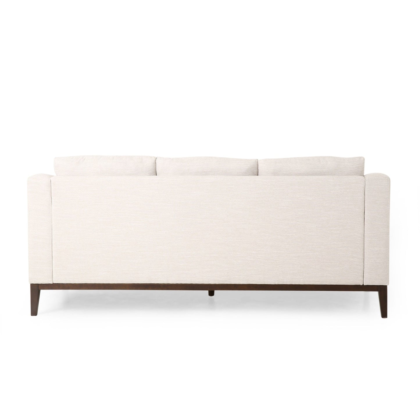 Canapé 3 places contemporain en tissu Elliston avec coussins décoratifs par Christopher Knight Home