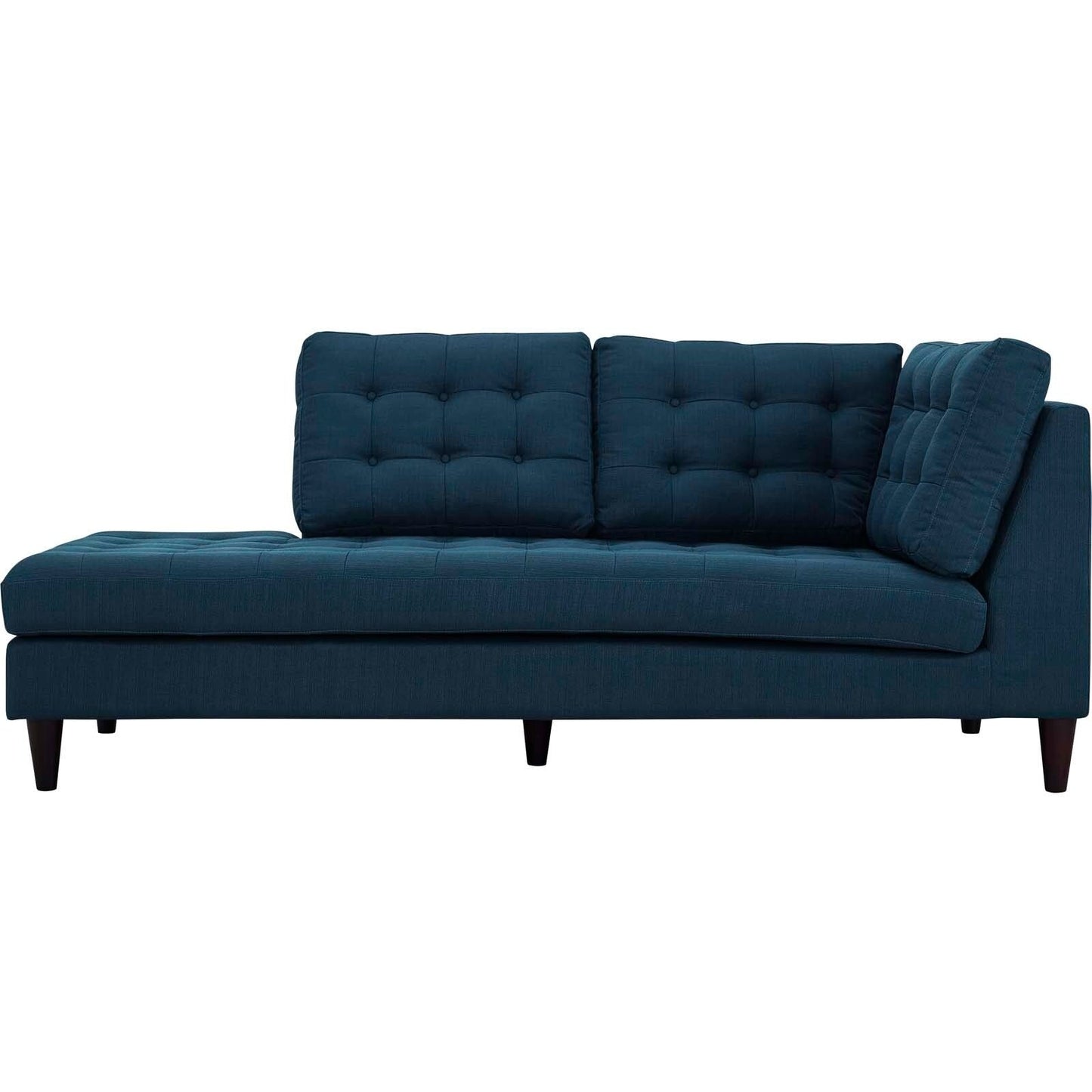 Chaise longue rembourrée en tissu Carson Carrington Humlebaek Empress