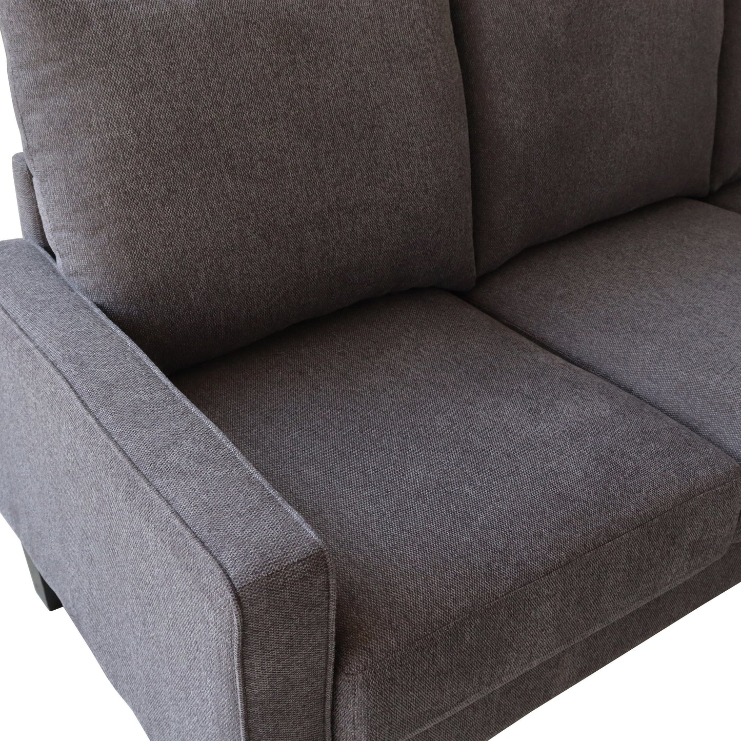 Canapé 3 places en tissu avec rangement sous le coussin