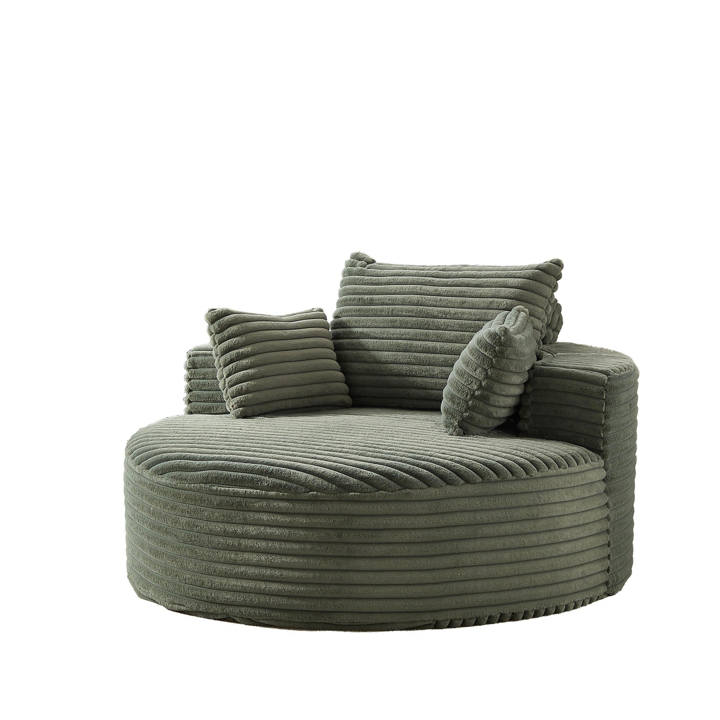 GDFStudio - Canapé simple inclinable en velours côtelé Emberwood