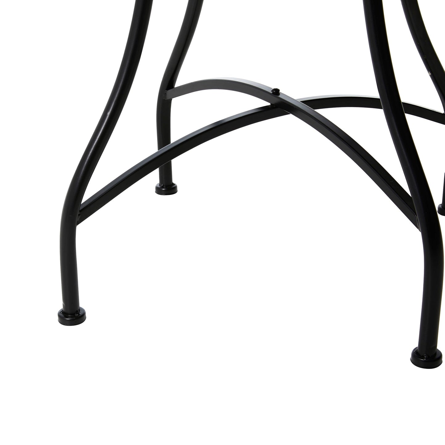 Ensemble de bistrot pliant d'extérieur en métal Glitzhome 3 pièces, table et chaises de patio