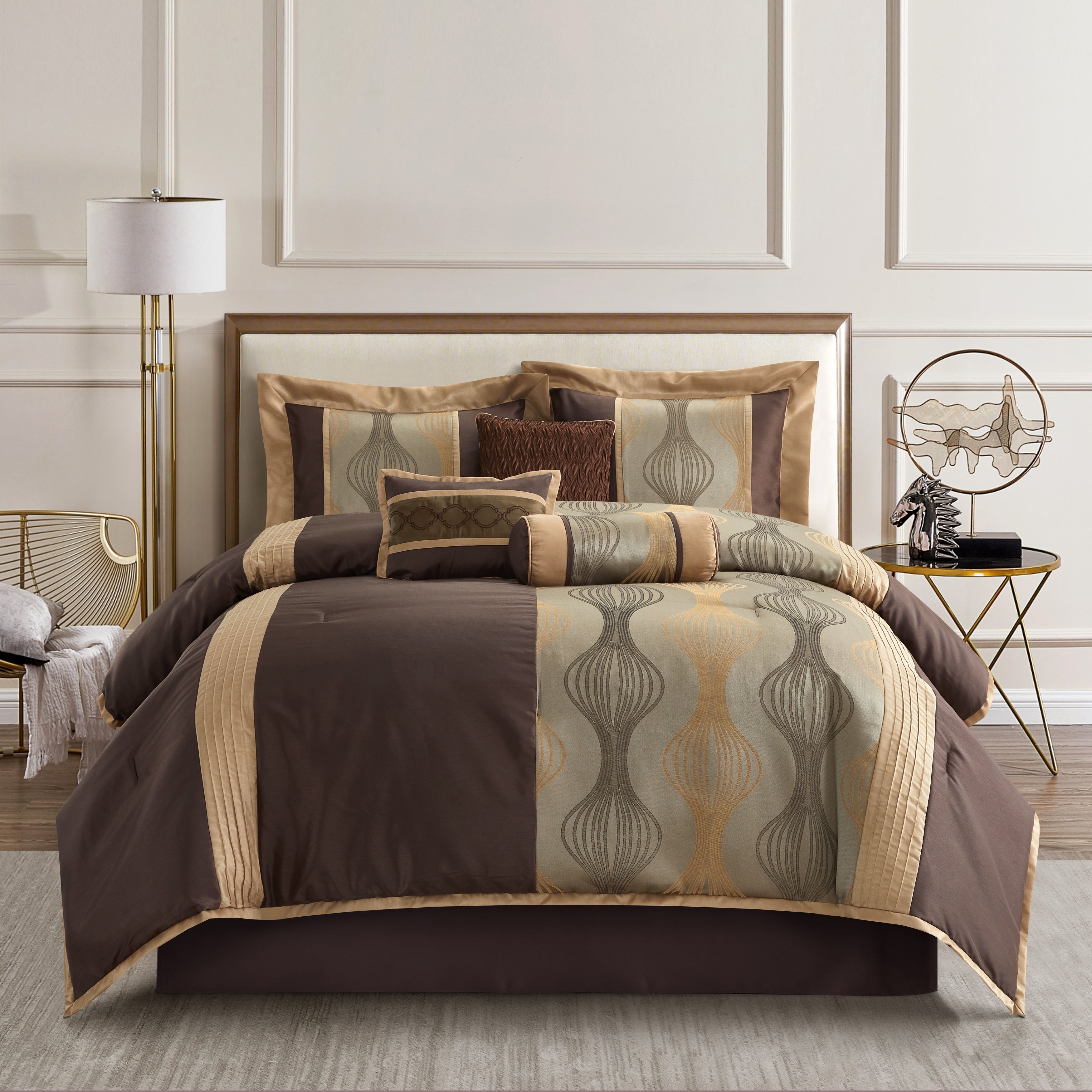 Ensemble de couette géométrique moderne Nanshing Daniella 7 pièces