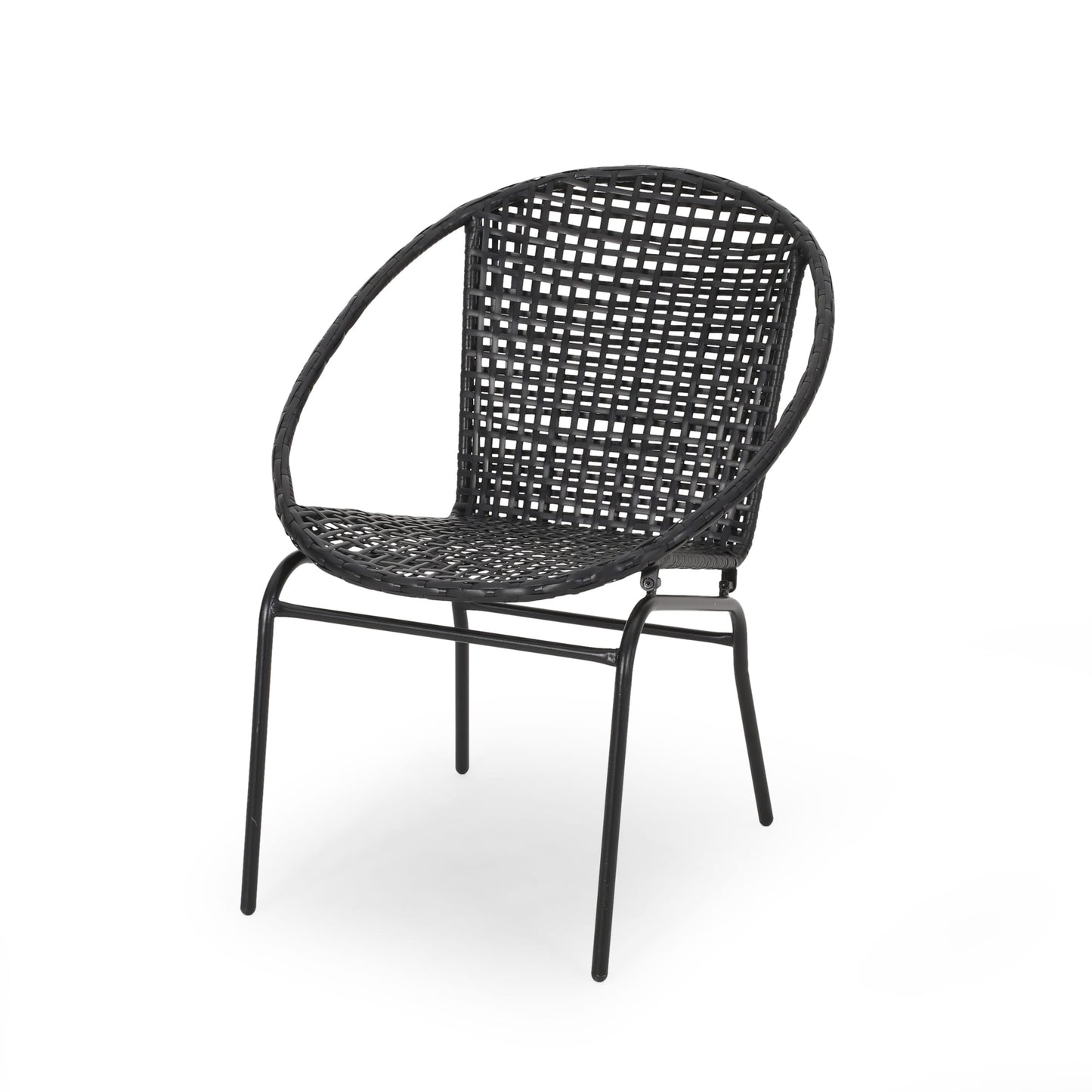 Fauteuil club d'extérieur moderne en osier Java (lot de 2) par Christopher Knight Home