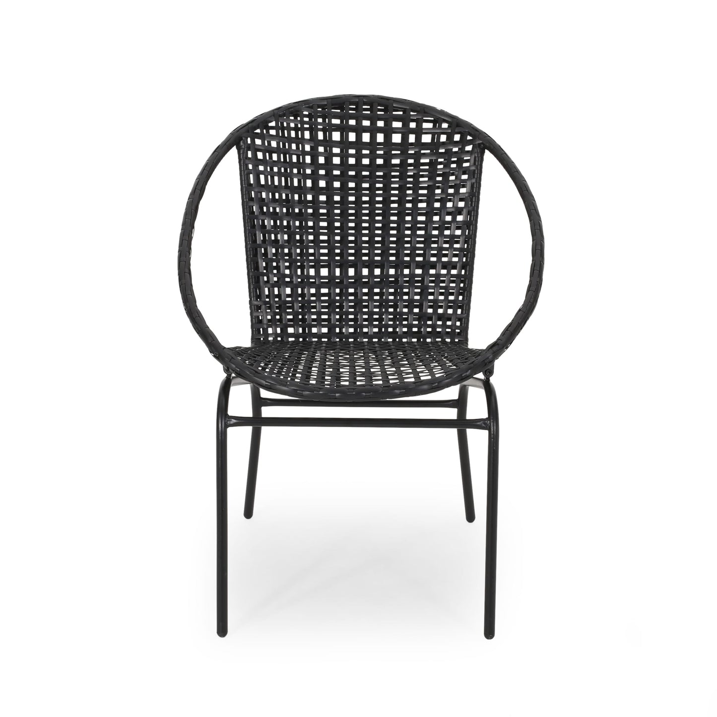 Fauteuil club d'extérieur moderne en osier Java (lot de 2) par Christopher Knight Home
