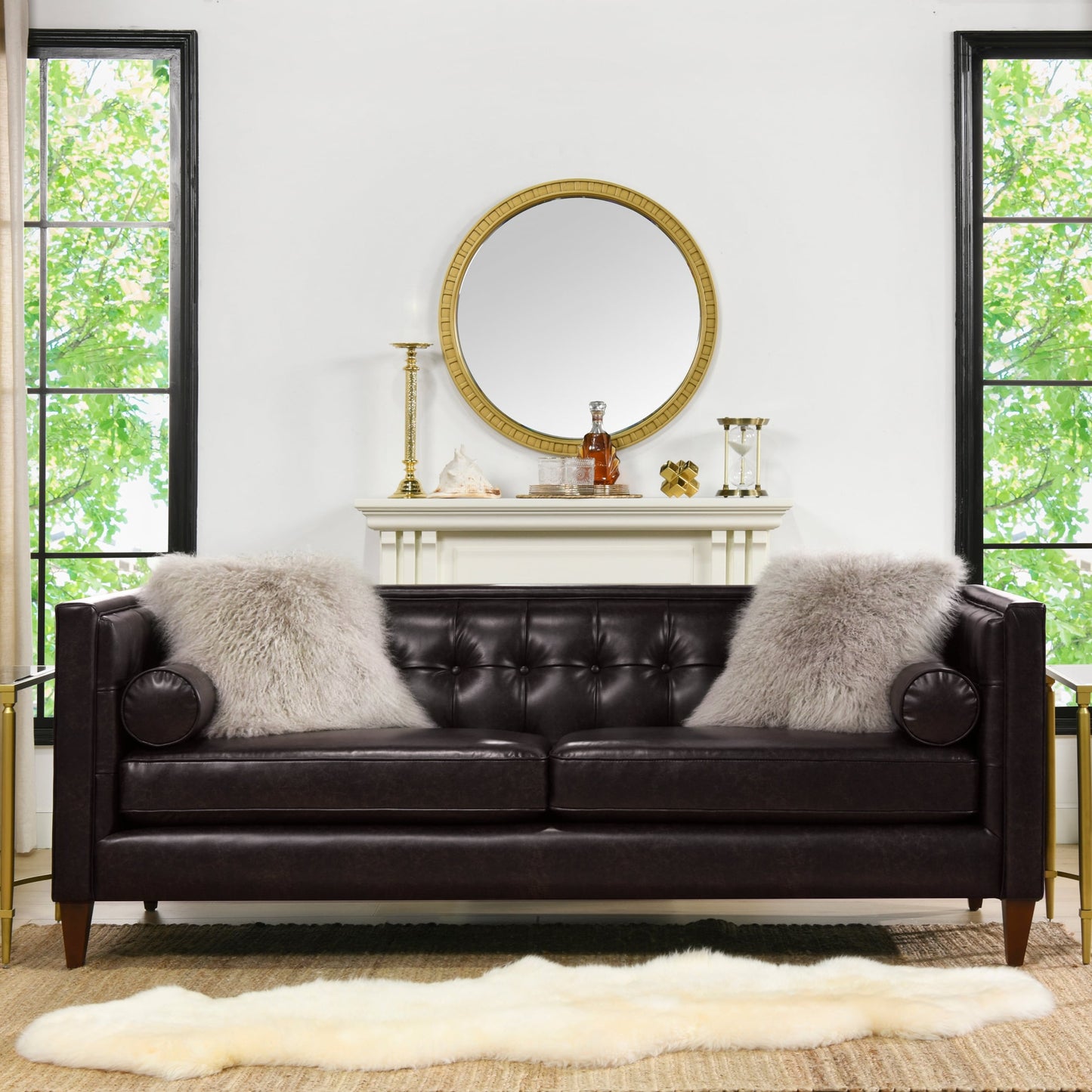 Canapé tuxedo capitonné moderne Jack 84