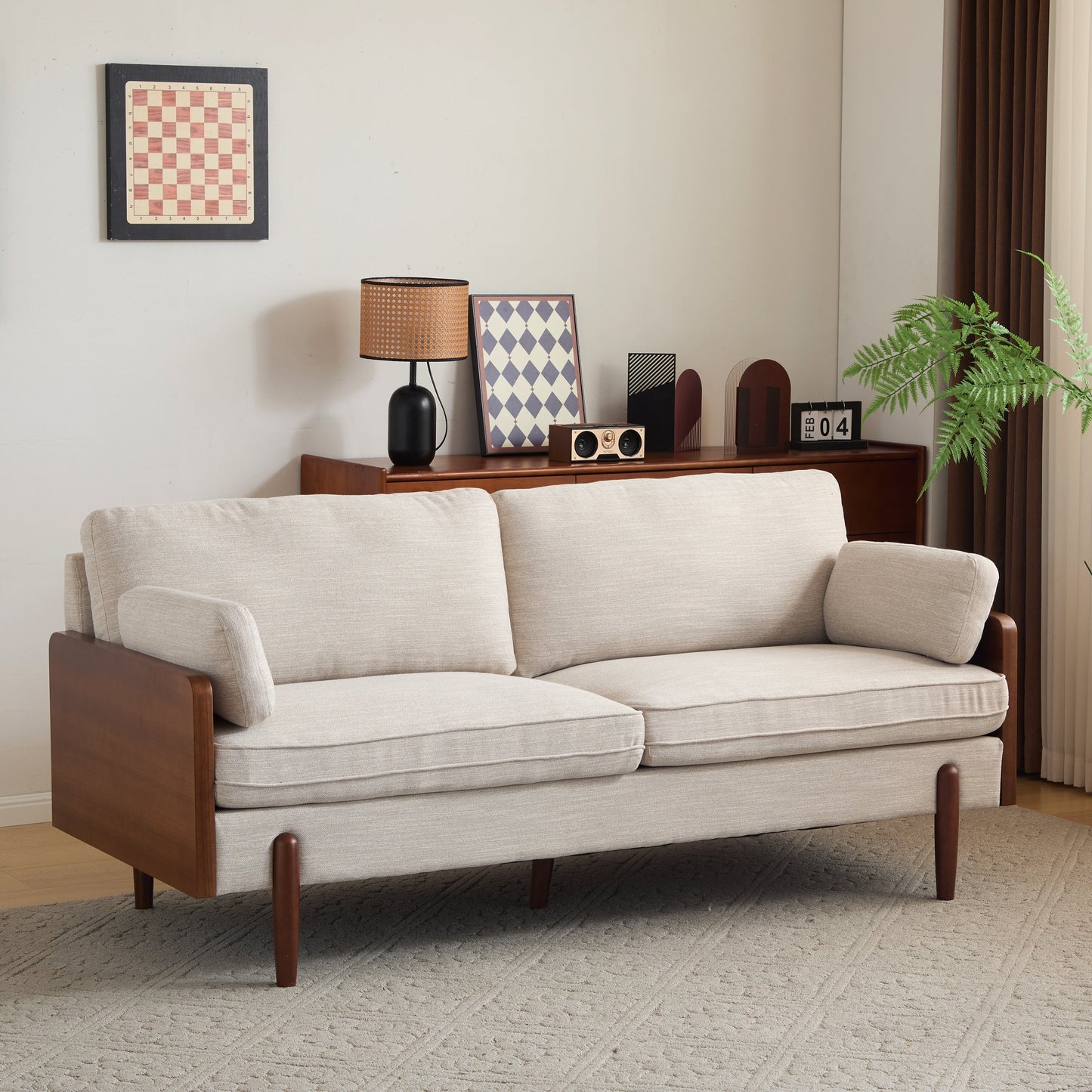 Canapé Jose Mid-Century Modern par Christopher Knight Home