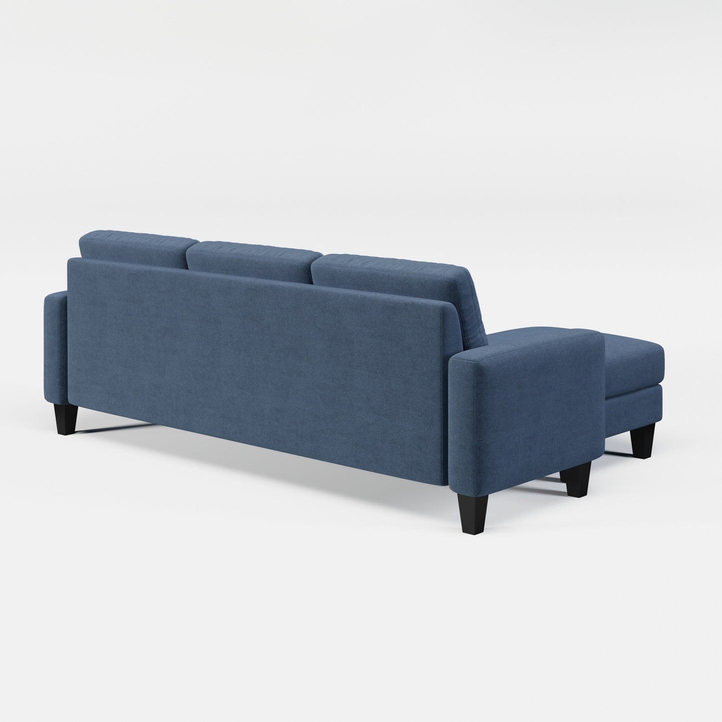 Canapé en L pour petits espaces - Canapé d'angle avec pouf