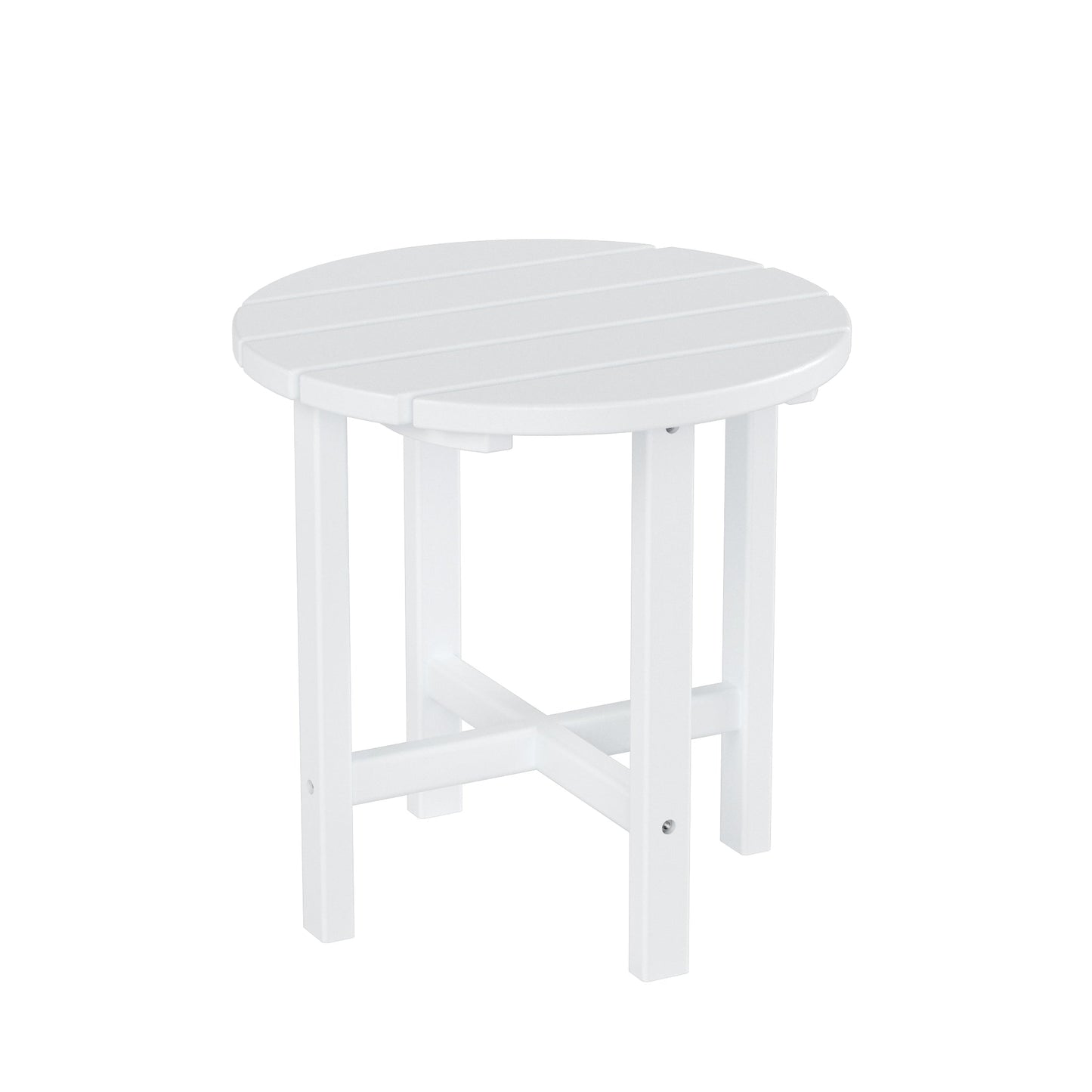 Chaises à bascule d'extérieur Polytrends Laguna en PEHD toutes saisons avec table d'appoint (ensemble de 3 pièces)