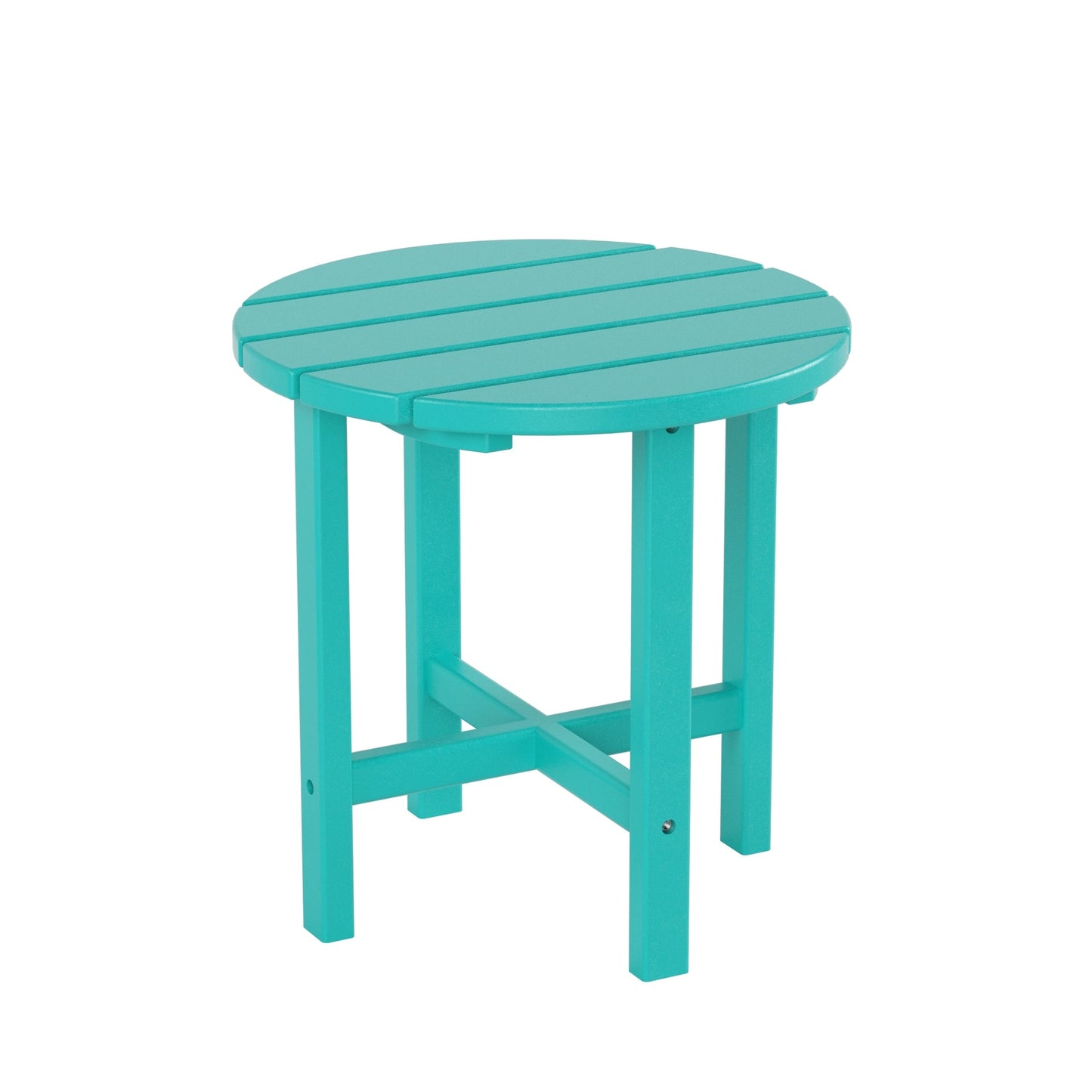 Chaises à bascule d'extérieur Polytrends Laguna en PEHD toutes saisons avec table d'appoint (ensemble de 3 pièces)