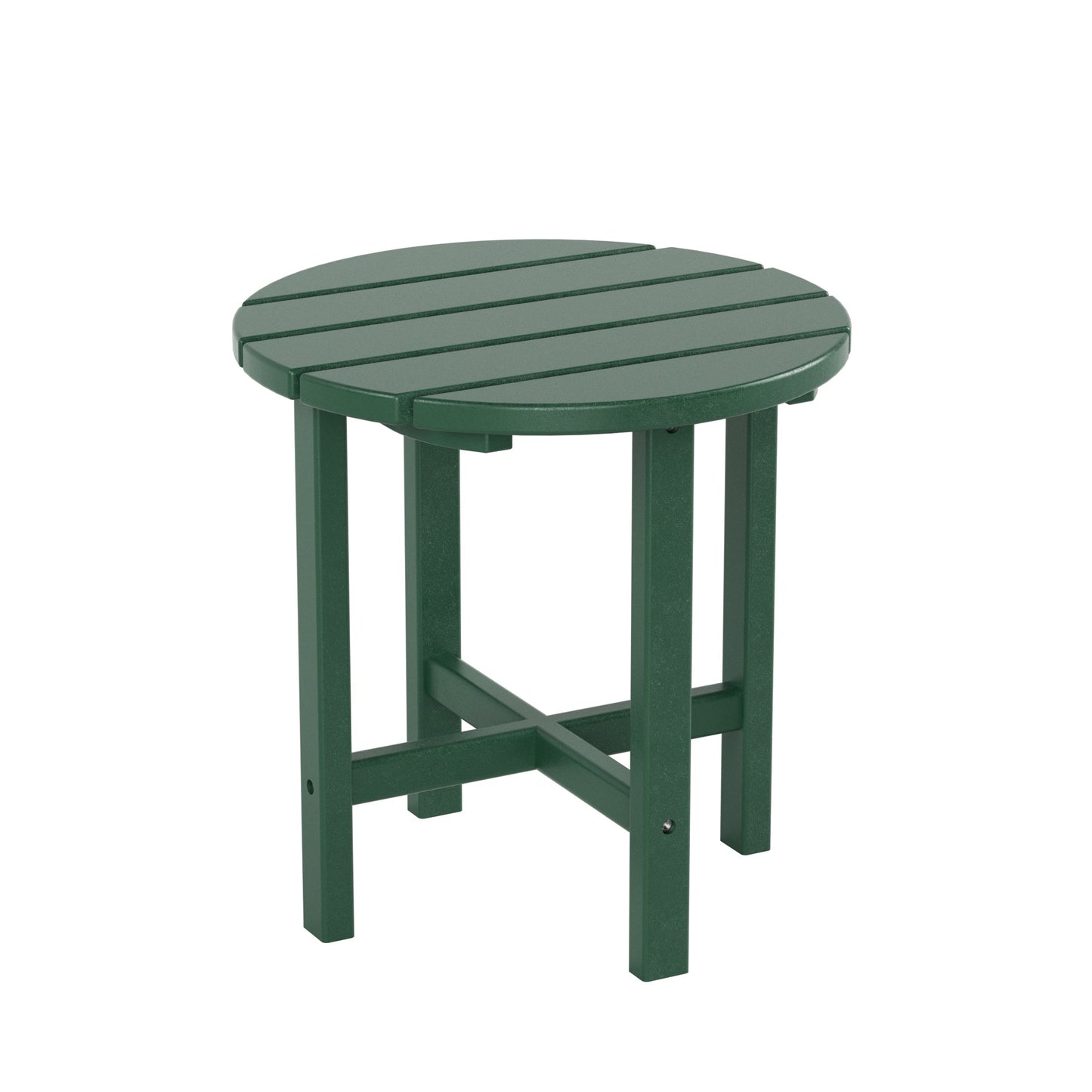 Chaises à bascule d'extérieur Polytrends Laguna en PEHD toutes saisons avec table d'appoint (ensemble de 3 pièces)