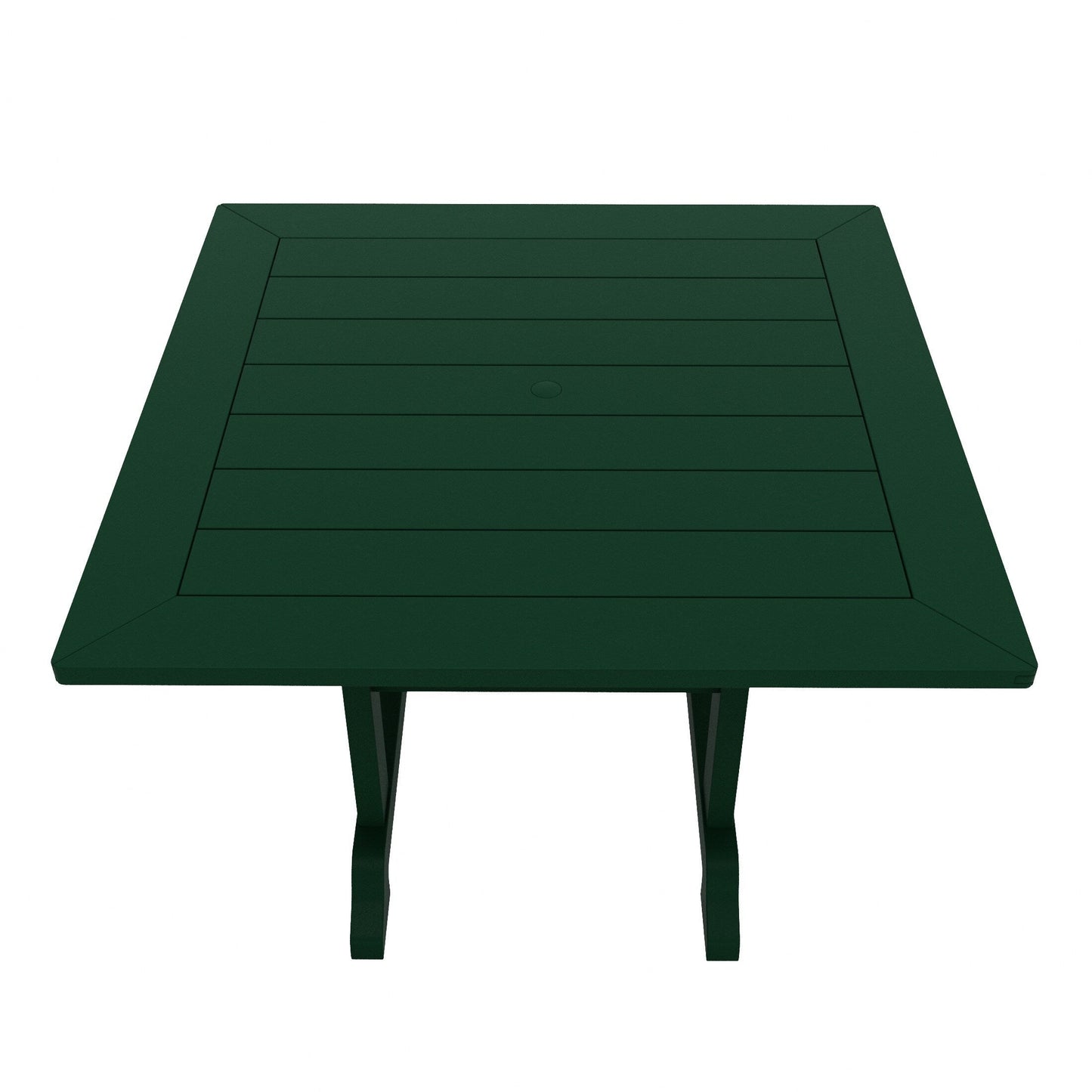 Ensemble de salle à manger d'extérieur Polytrends Laguna en PEHD, toutes saisons, avec table carrée et fauteuils (ensemble de 5 pièces)