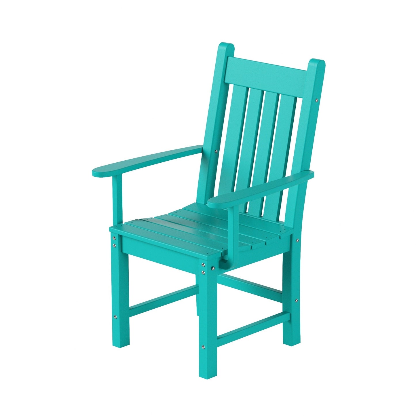 Ensemble de salle à manger d'extérieur Polytrends Laguna en PEHD, toutes saisons, avec table carrée et fauteuils (ensemble de 5 pièces)