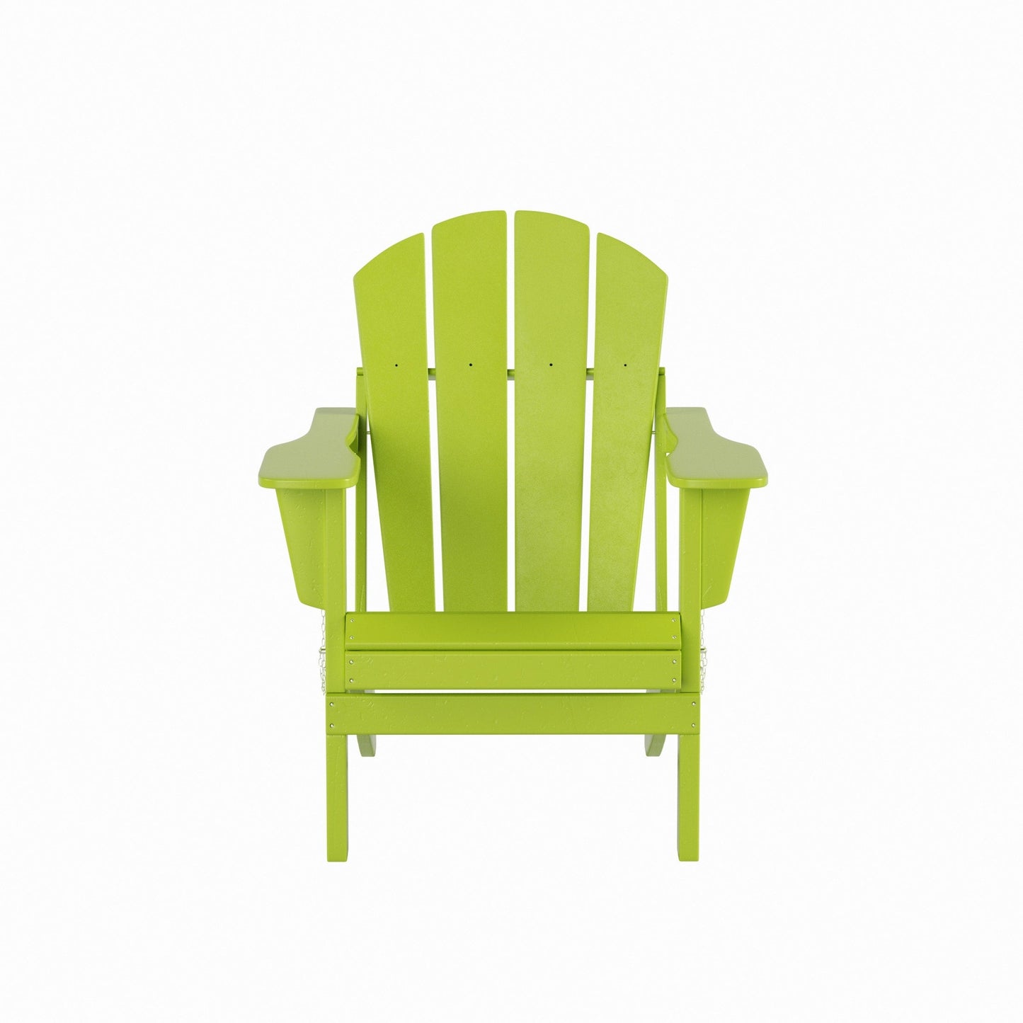 Ensemble de 7 chaises Adirondack pliables Polytrends Laguna en PEHD pour terrasse extérieure, toutes saisons