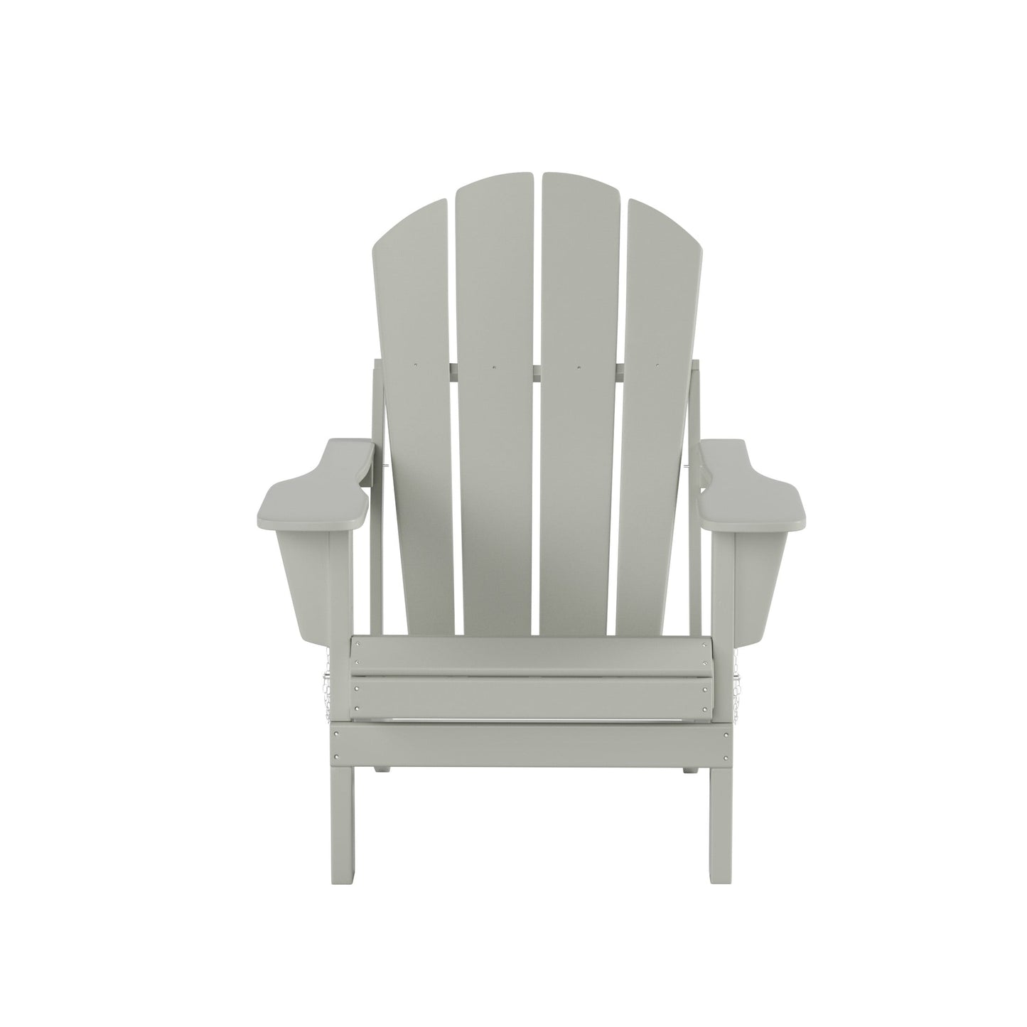 Ensemble de 7 chaises Adirondack pliables Polytrends Laguna en PEHD pour terrasse extérieure, toutes saisons