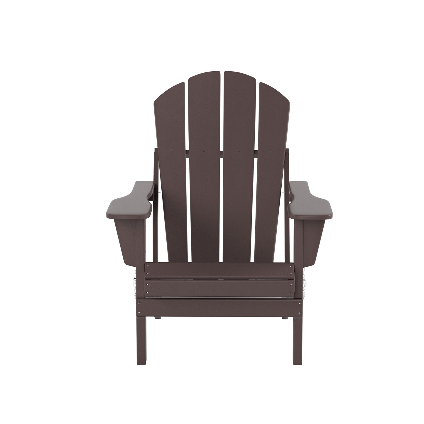 Ensemble de 7 chaises Adirondack pliables Polytrends Laguna en PEHD pour terrasse extérieure, toutes saisons
