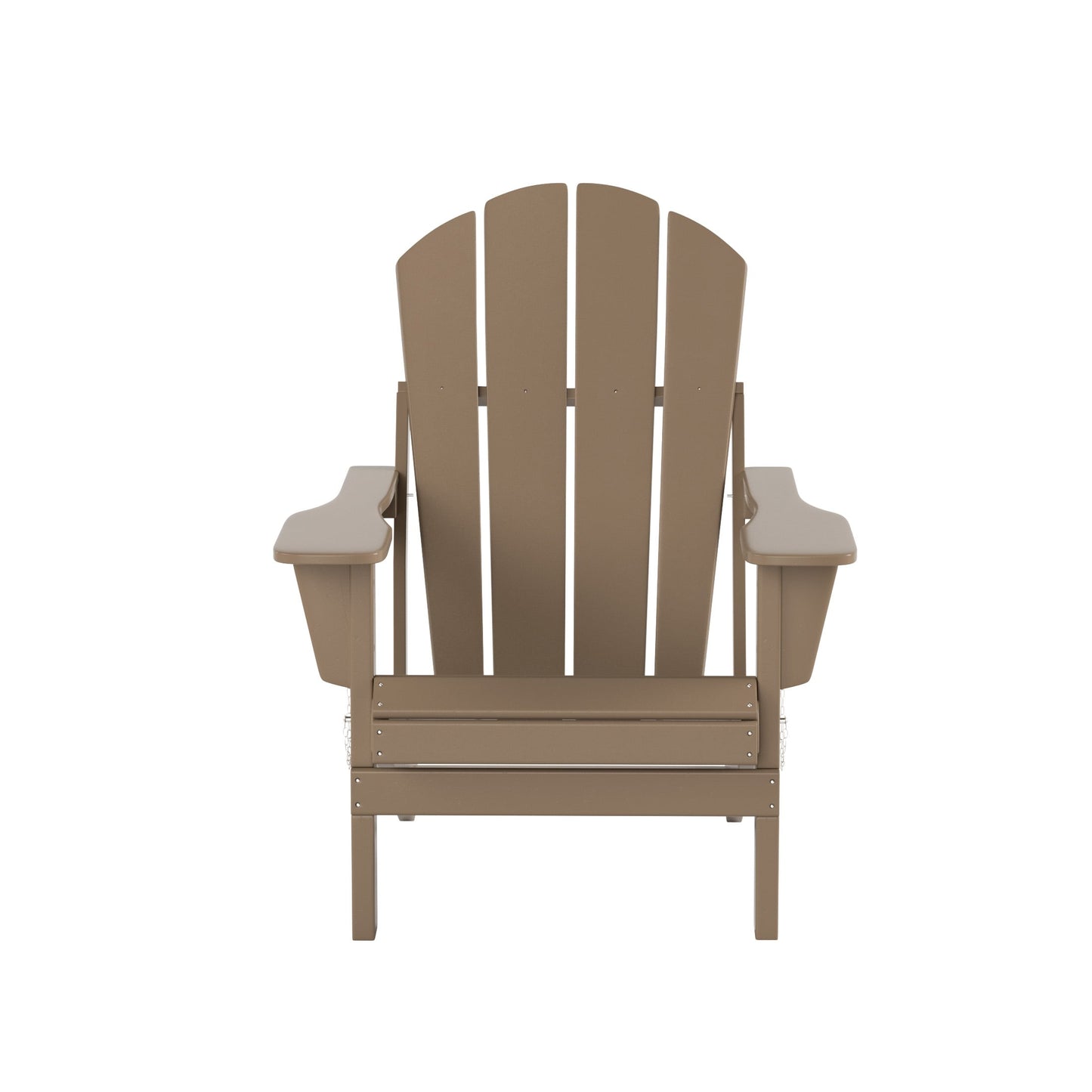 Ensemble de 7 chaises Adirondack pliables Polytrends Laguna en PEHD pour terrasse extérieure, toutes saisons