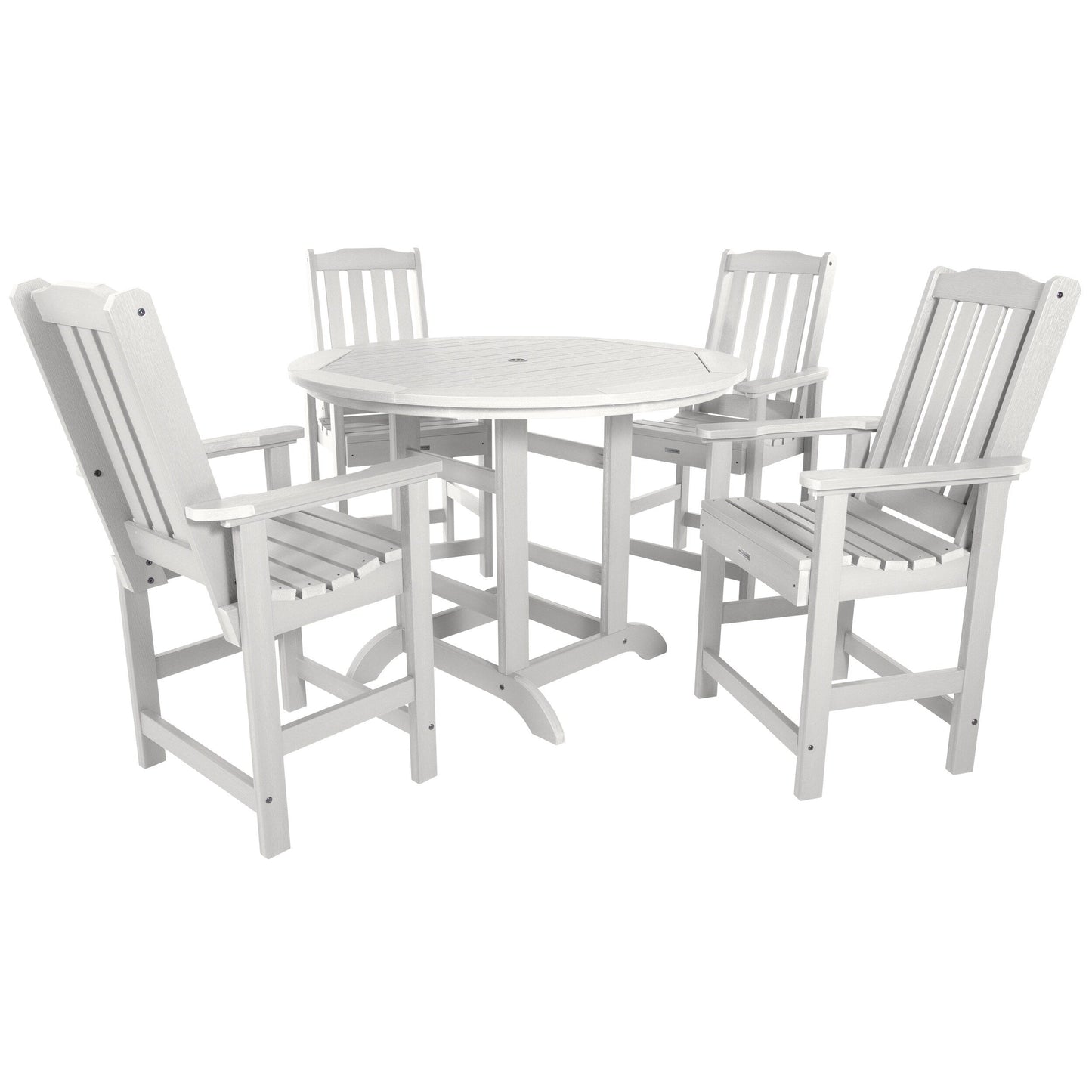 Ensemble de salle à manger d'extérieur Lehigh 5 pièces - Table ronde 48 po, hauteur comptoir