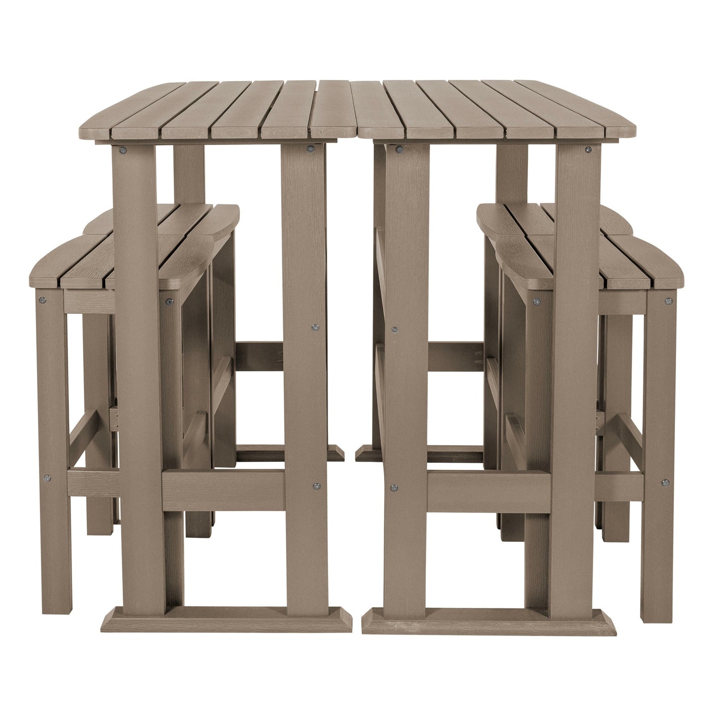 Ensemble de balcon extérieur Lehigh 6 pièces - Hauteur bar