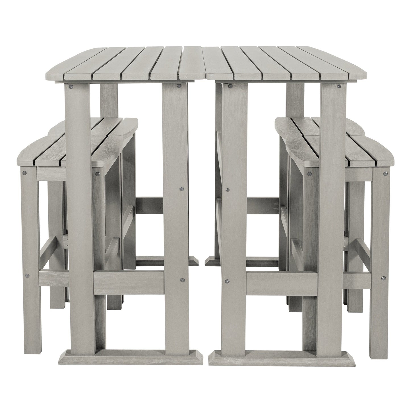 Ensemble de balcon extérieur Lehigh 6 pièces - Hauteur bar