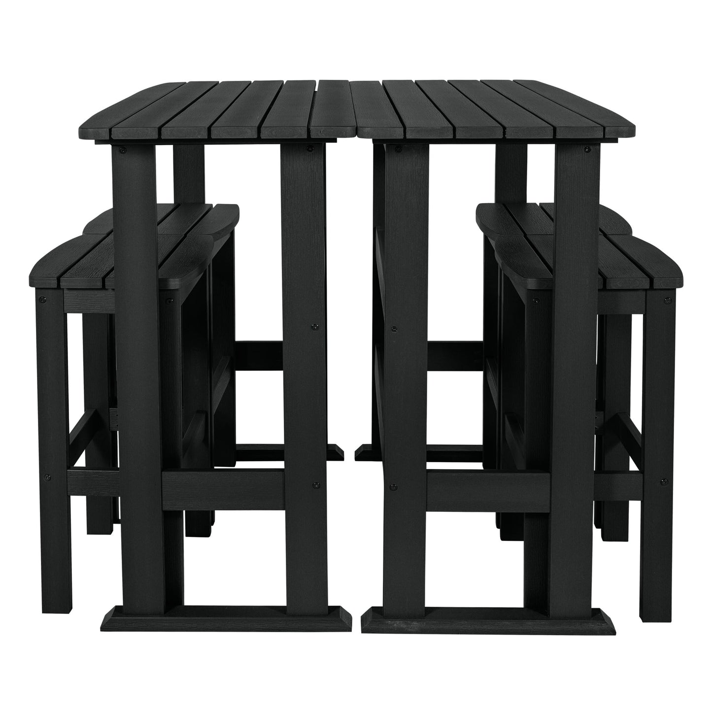 Ensemble de balcon extérieur Lehigh 6 pièces - Hauteur bar
