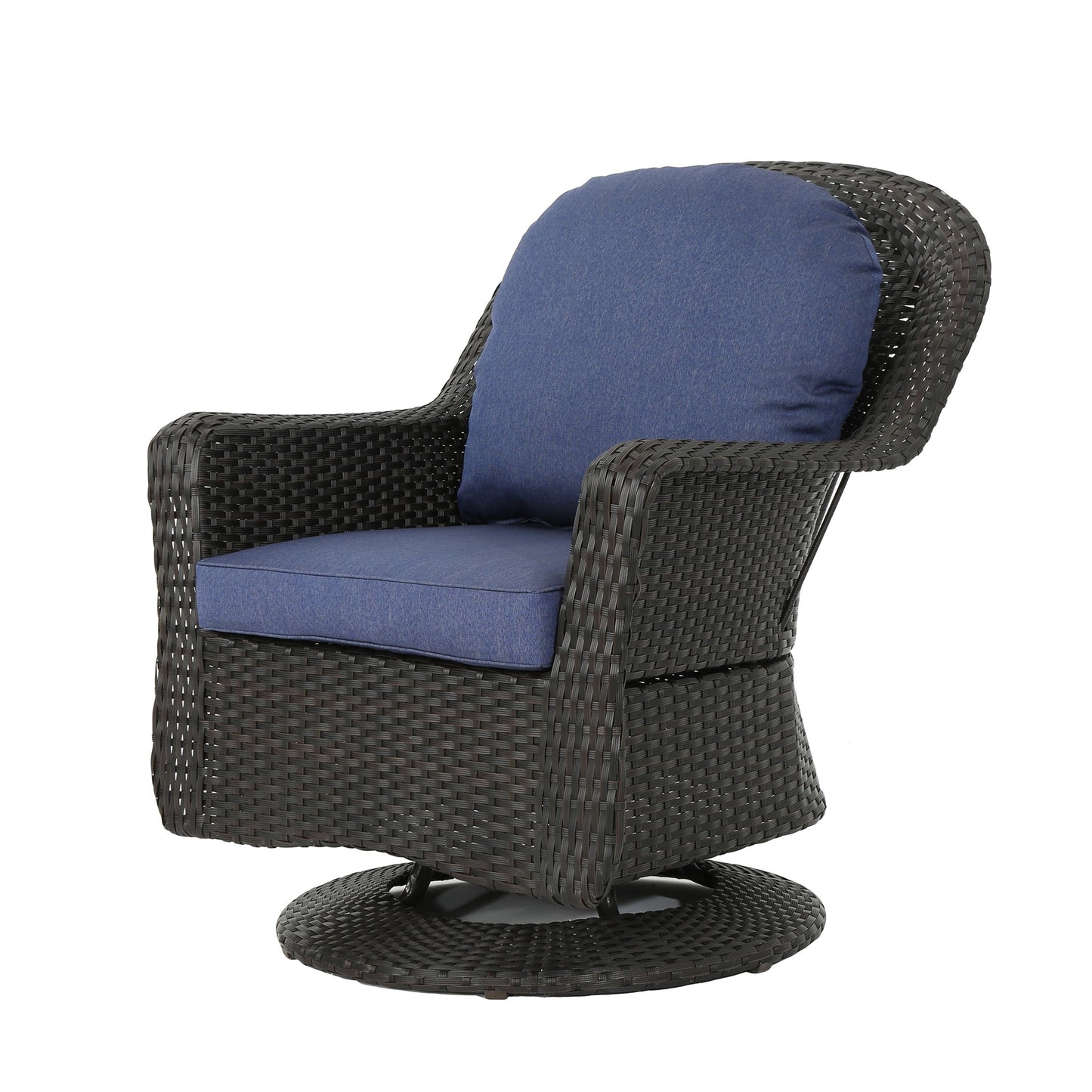 Fauteuil club d'extérieur en osier Liam (lot de 2) par Christopher Knight Home