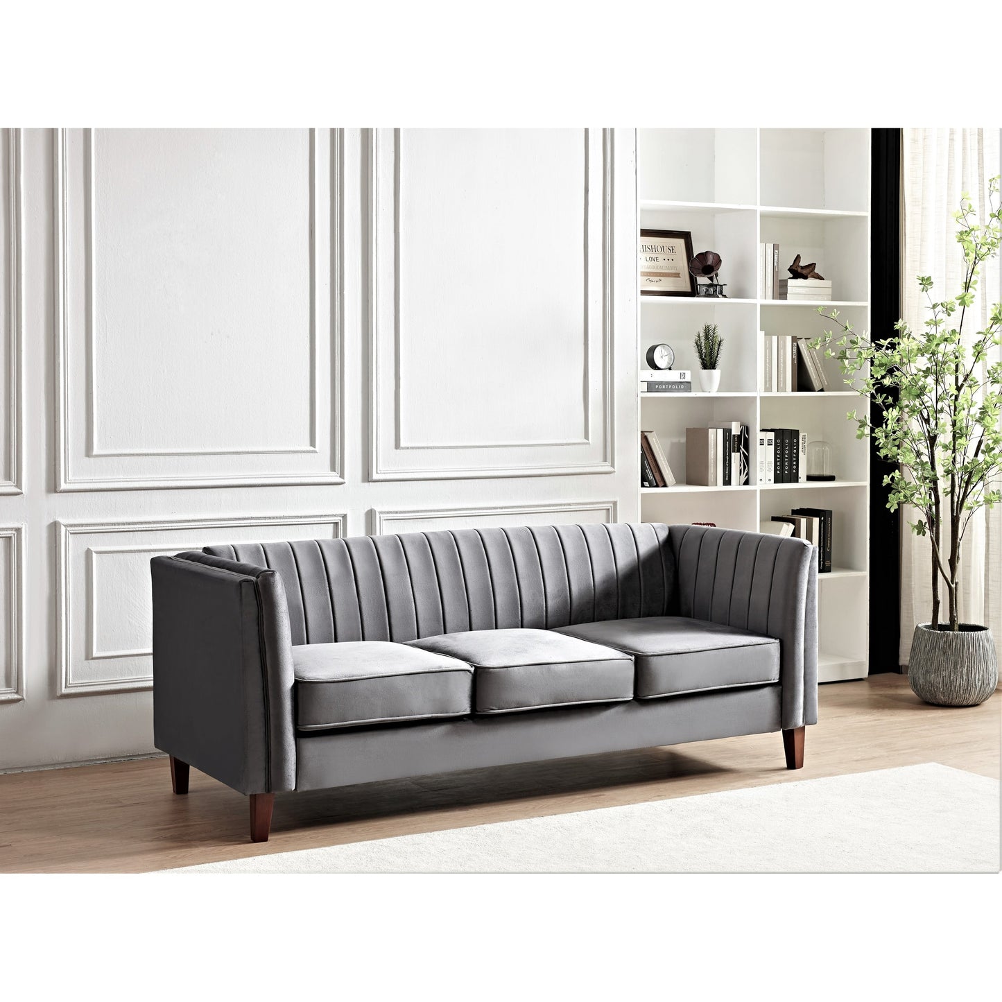 Canapé design carré capitonné Line