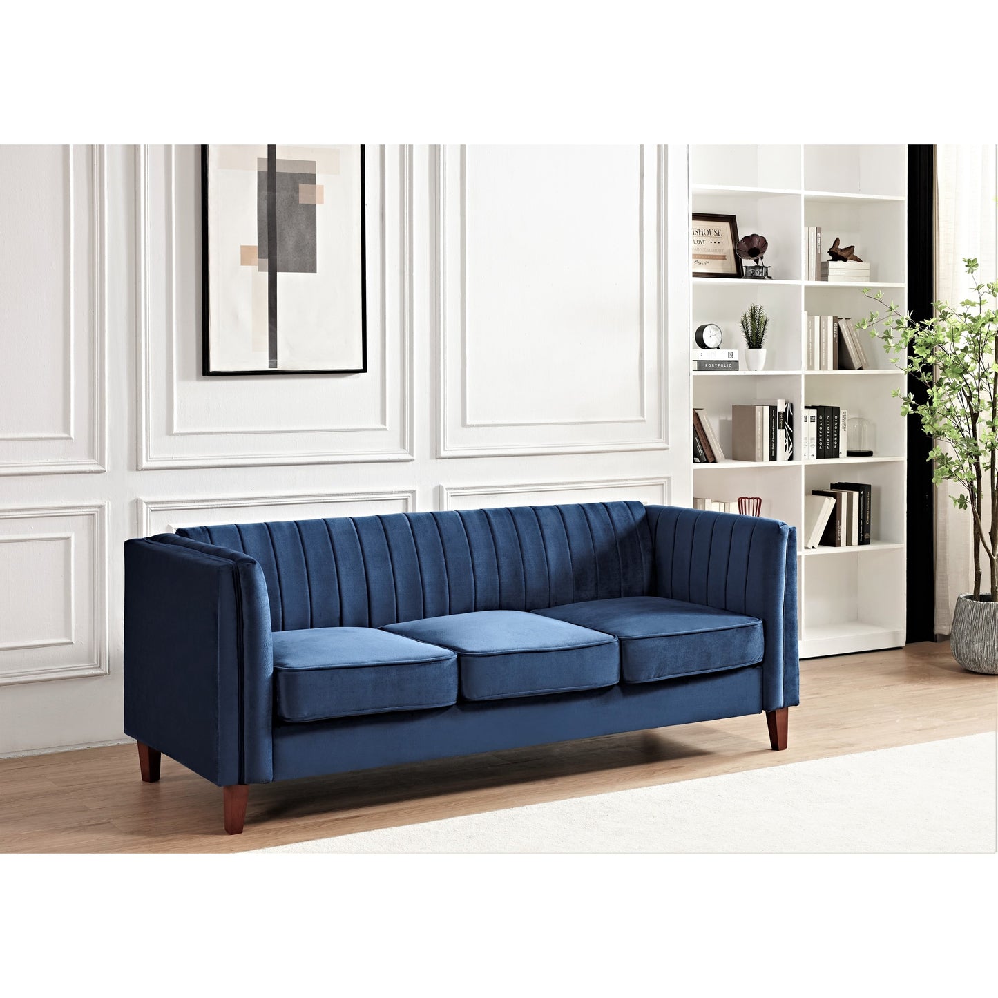 Canapé design carré capitonné Line