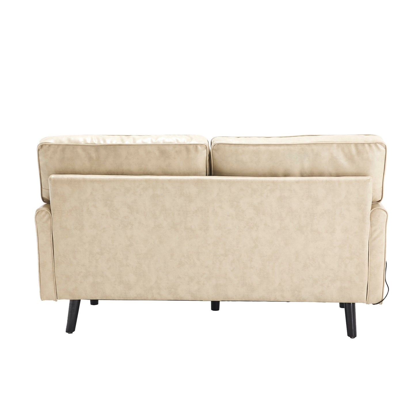 Canapé 2 places, petit canapé avec port USB et housse de coussin amovible.