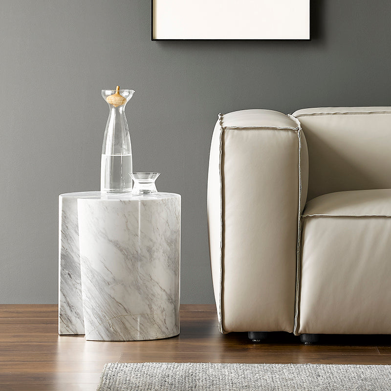 Seraphic Marble Round Side Table
