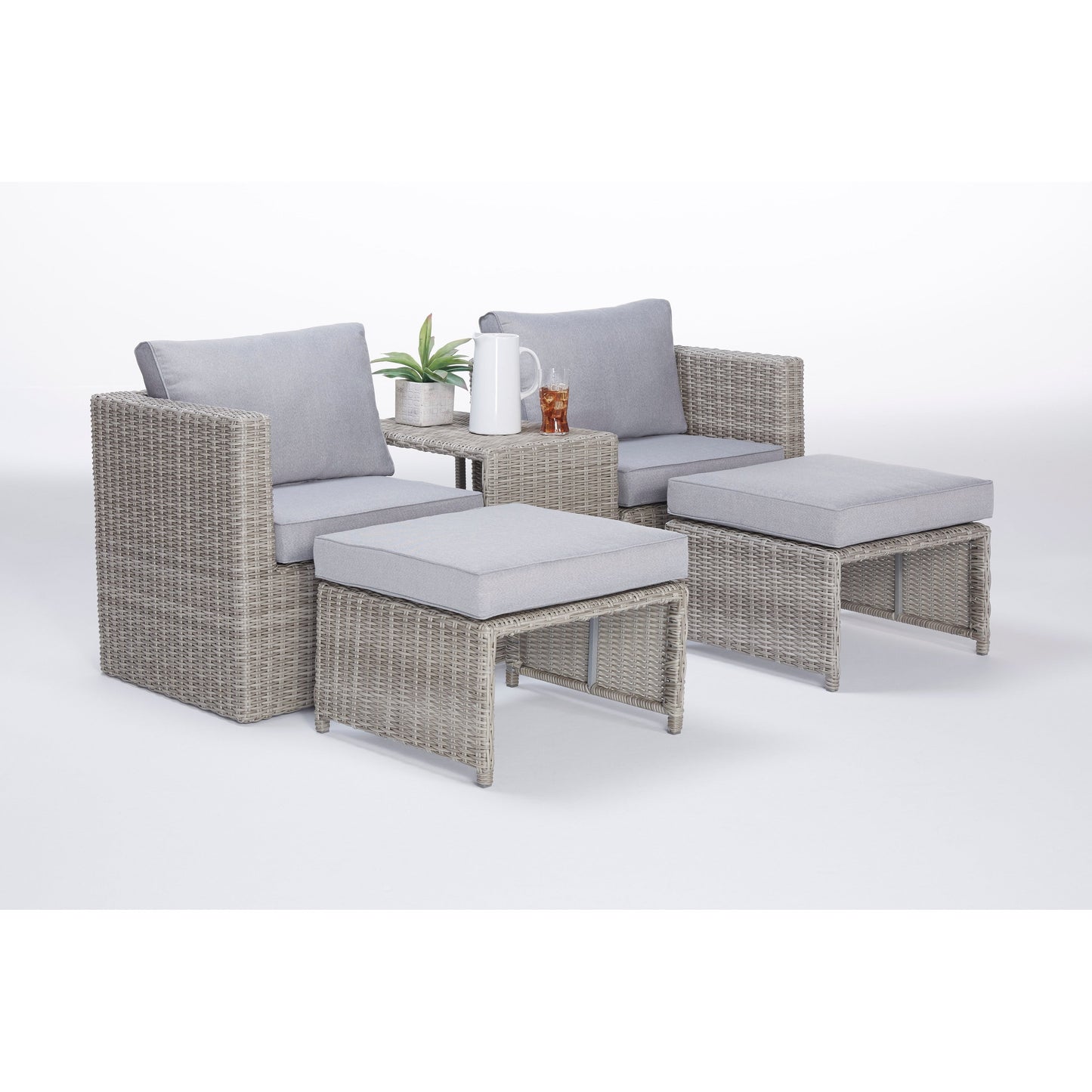 Ensemble de sièges d'extérieur Malibu 5 pièces