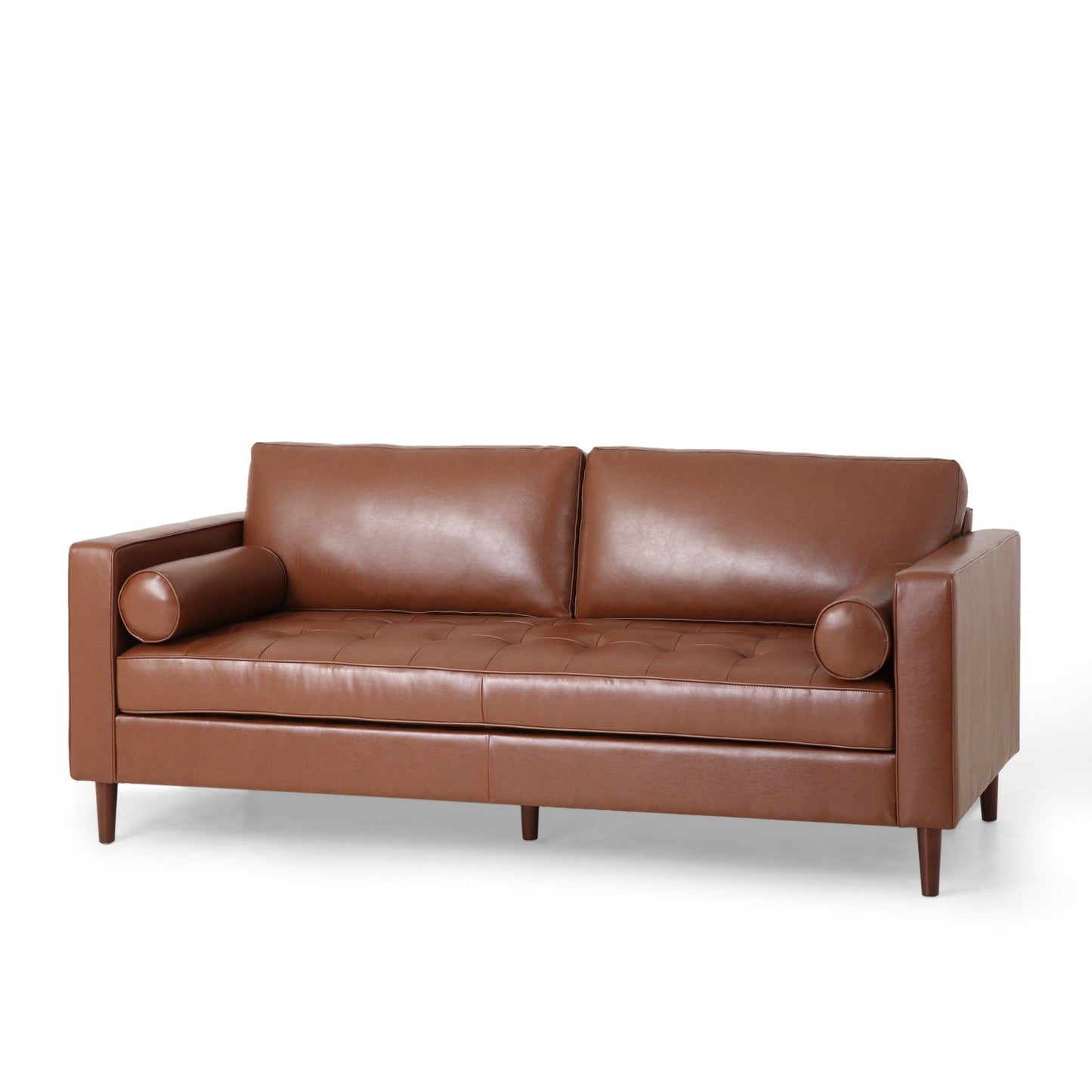 Canapé 3 places capitonné contemporain Malinta par Christopher Knight Home - 82,25 L x 33,00 l x 33,00 H