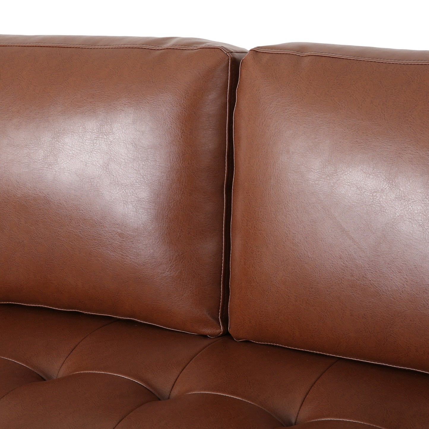 Canapé 3 places capitonné contemporain Malinta par Christopher Knight Home - 82,25 L x 33,00 l x 33,00 H